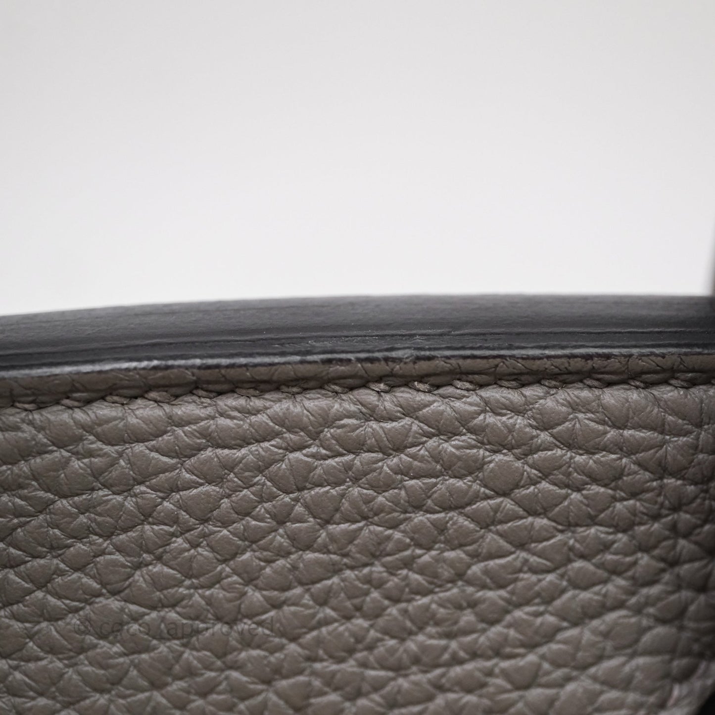 Hermes Birkin 25 Retourne Gris Meyer 0L Togo Gold Hardware