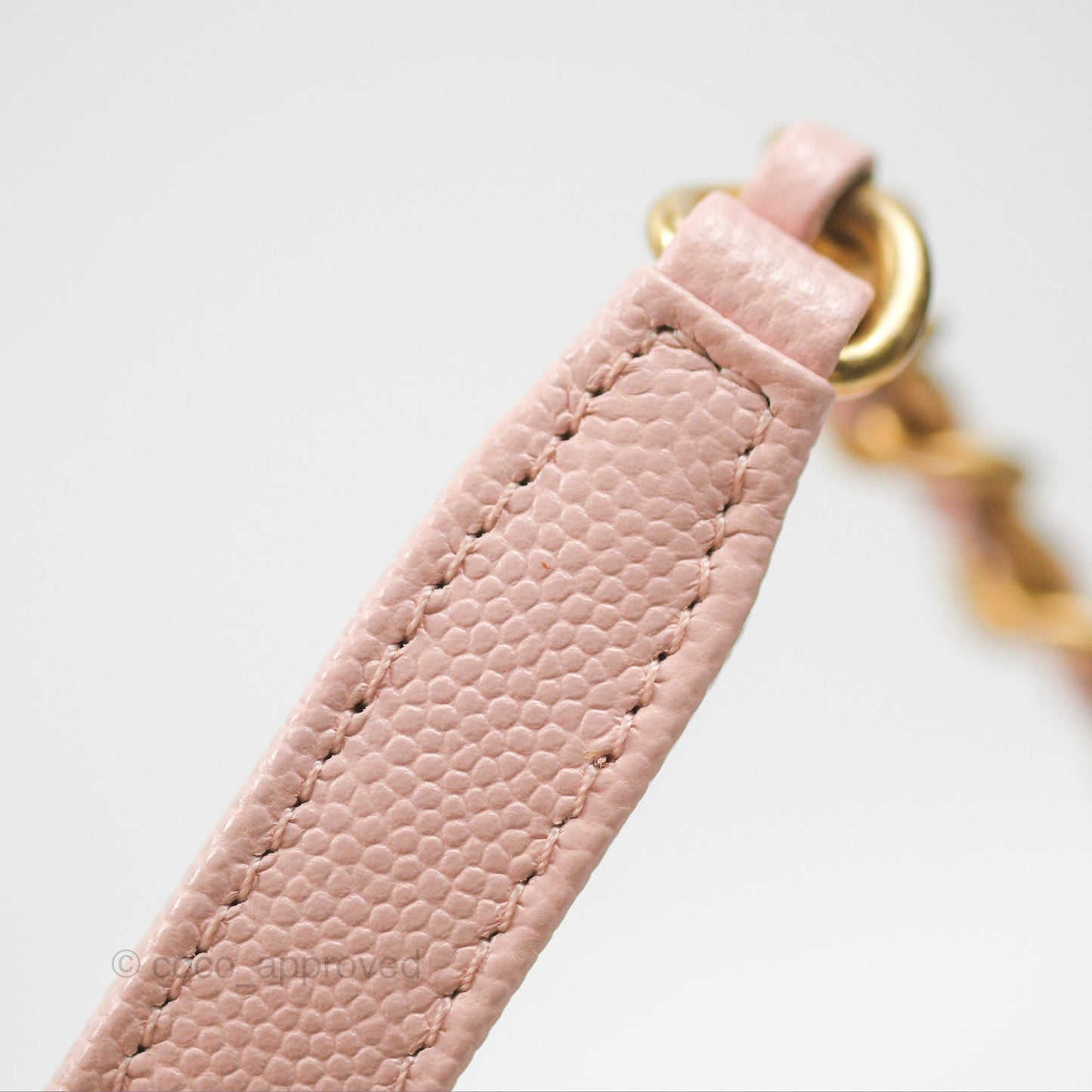 Chanel Carry Me Top Handle Flap Bag Pink Caviar Aged Gold Hardware 23S