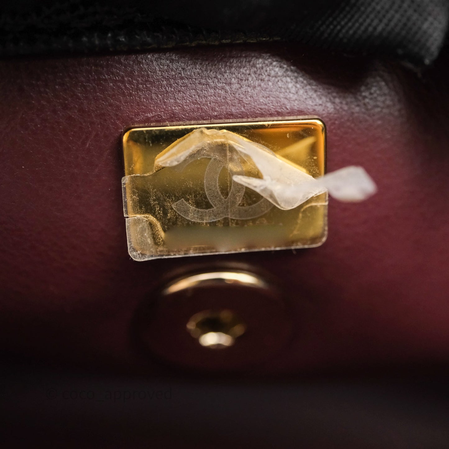 Chanel Small Coco Handle Black Caviar Light Gold Hardware
