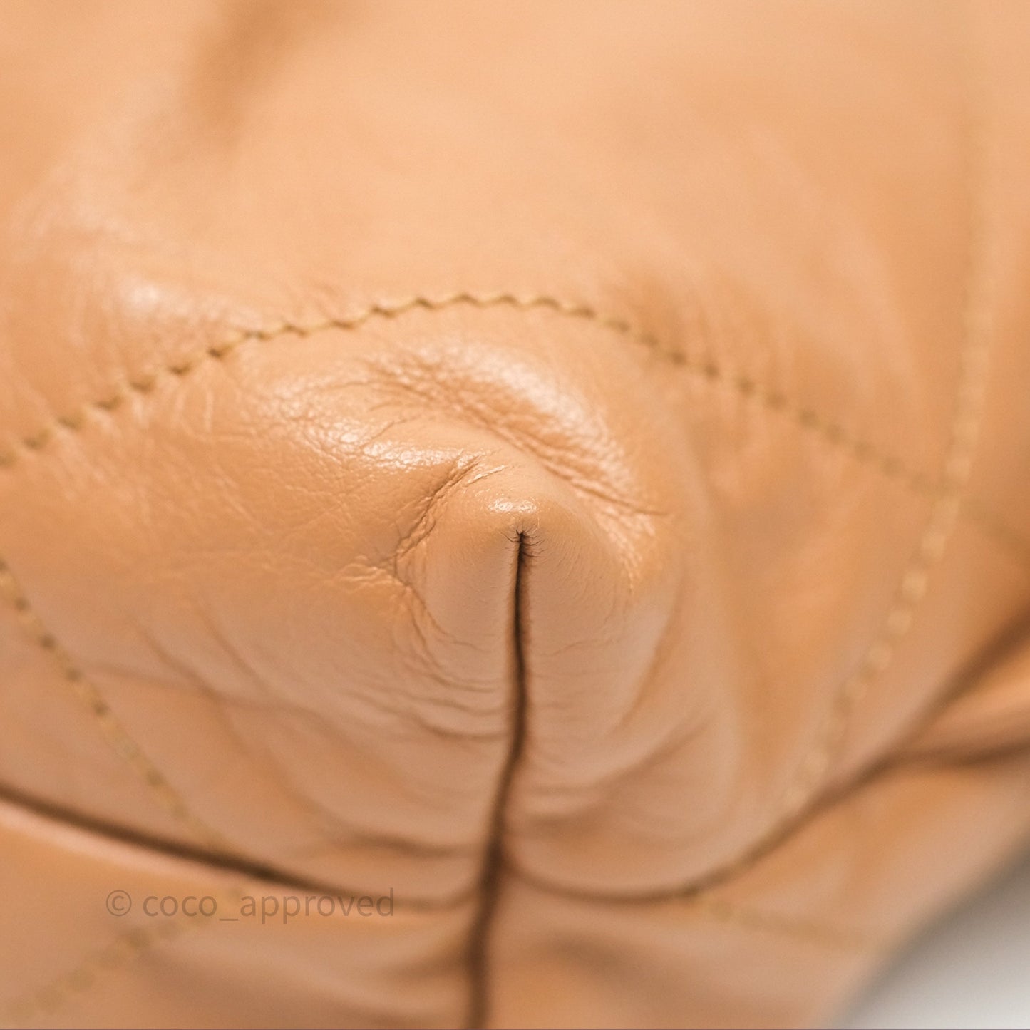 Chanel 22 Small Backpack Camel Shiny Calfskin Gold Hardware