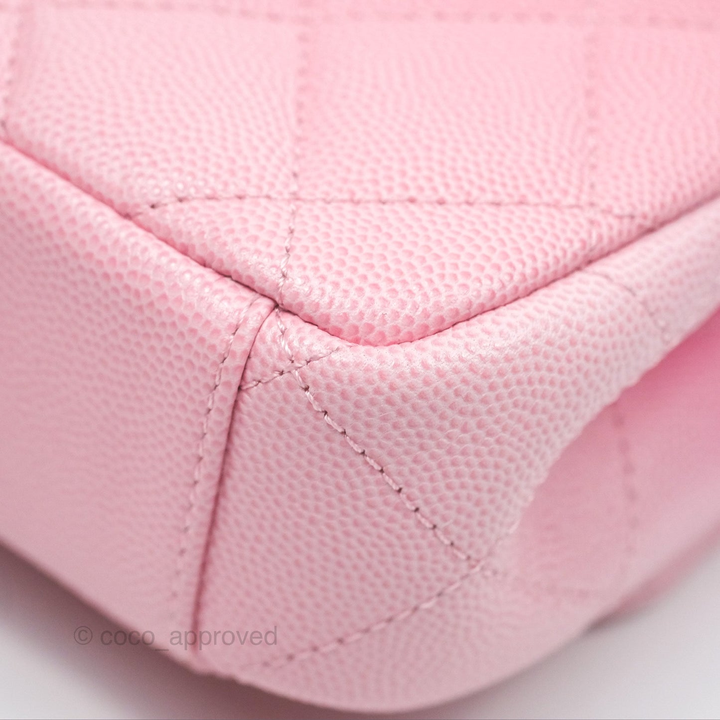 Chanel Mini Flap Bag Pink Ombre Caviar Pink Lacquered Metal Hardware 24C