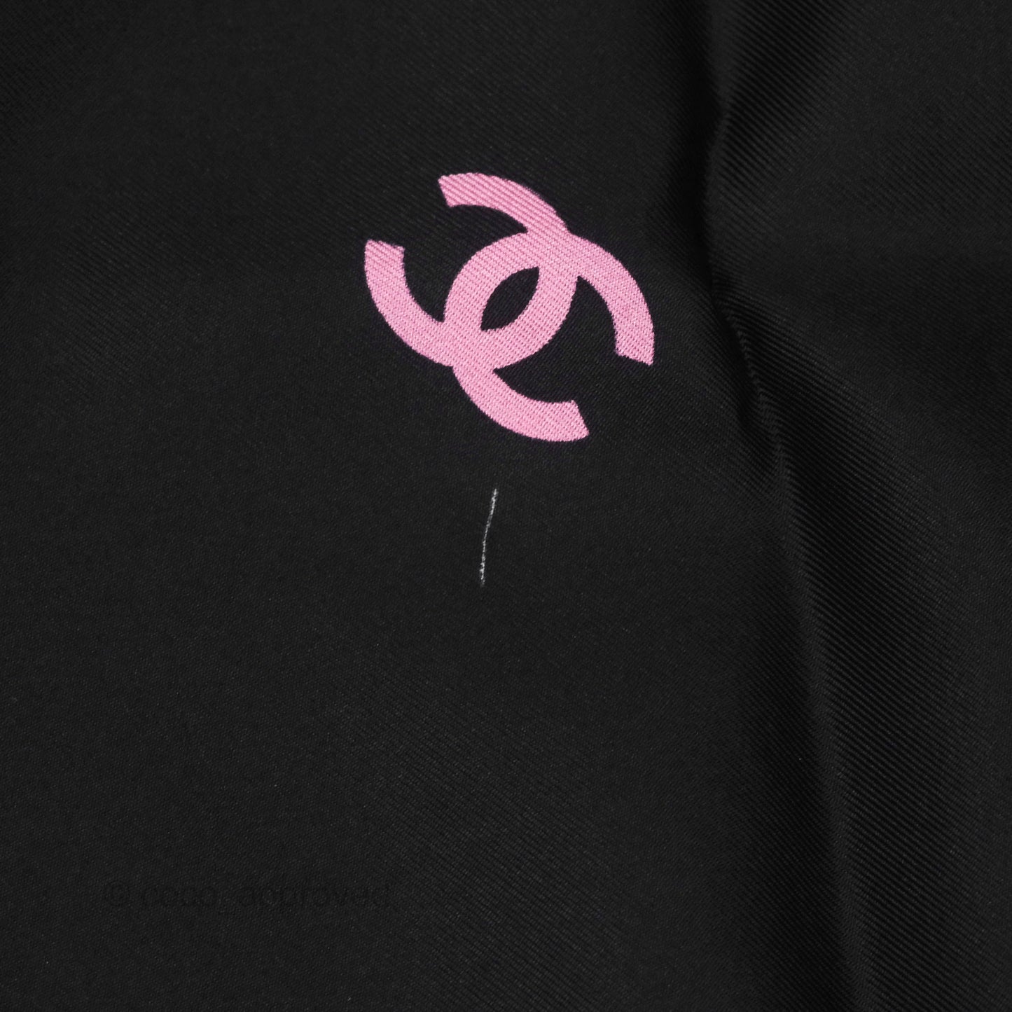 Chanel CC Logo Reversible Silk Square Scarf 90