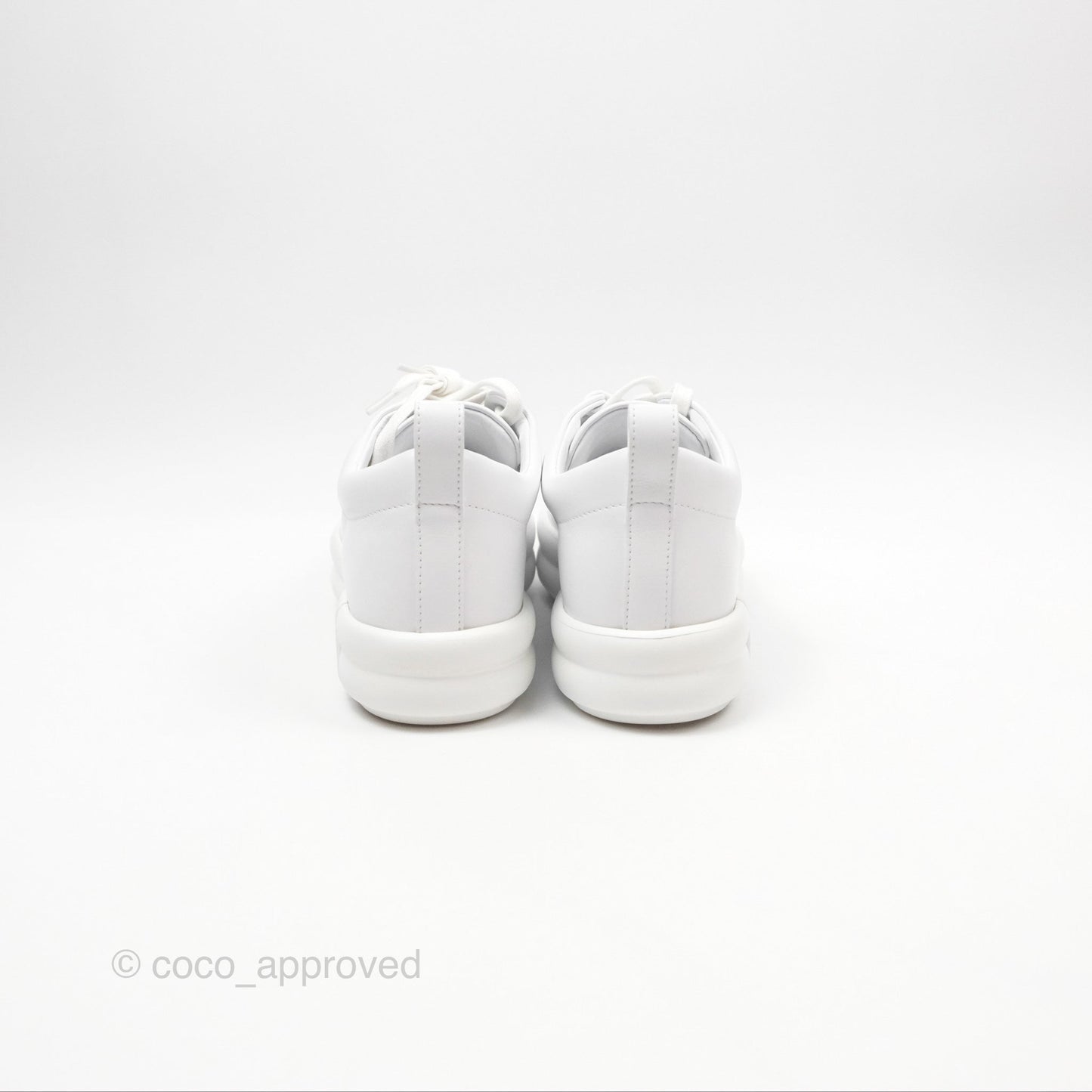 Hermès Happy Sneaker in White Calfskin Size 36.5