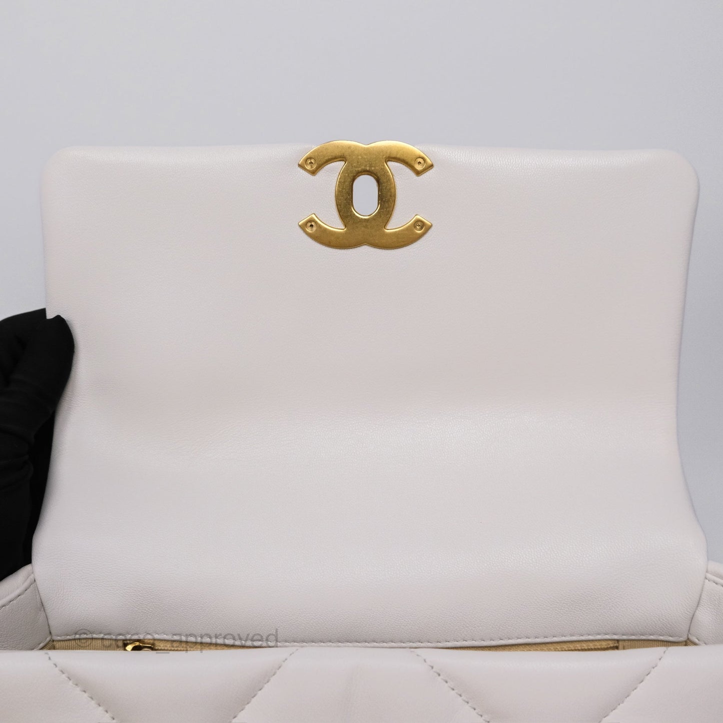 Chanel 19 Small White Mixed Hardware