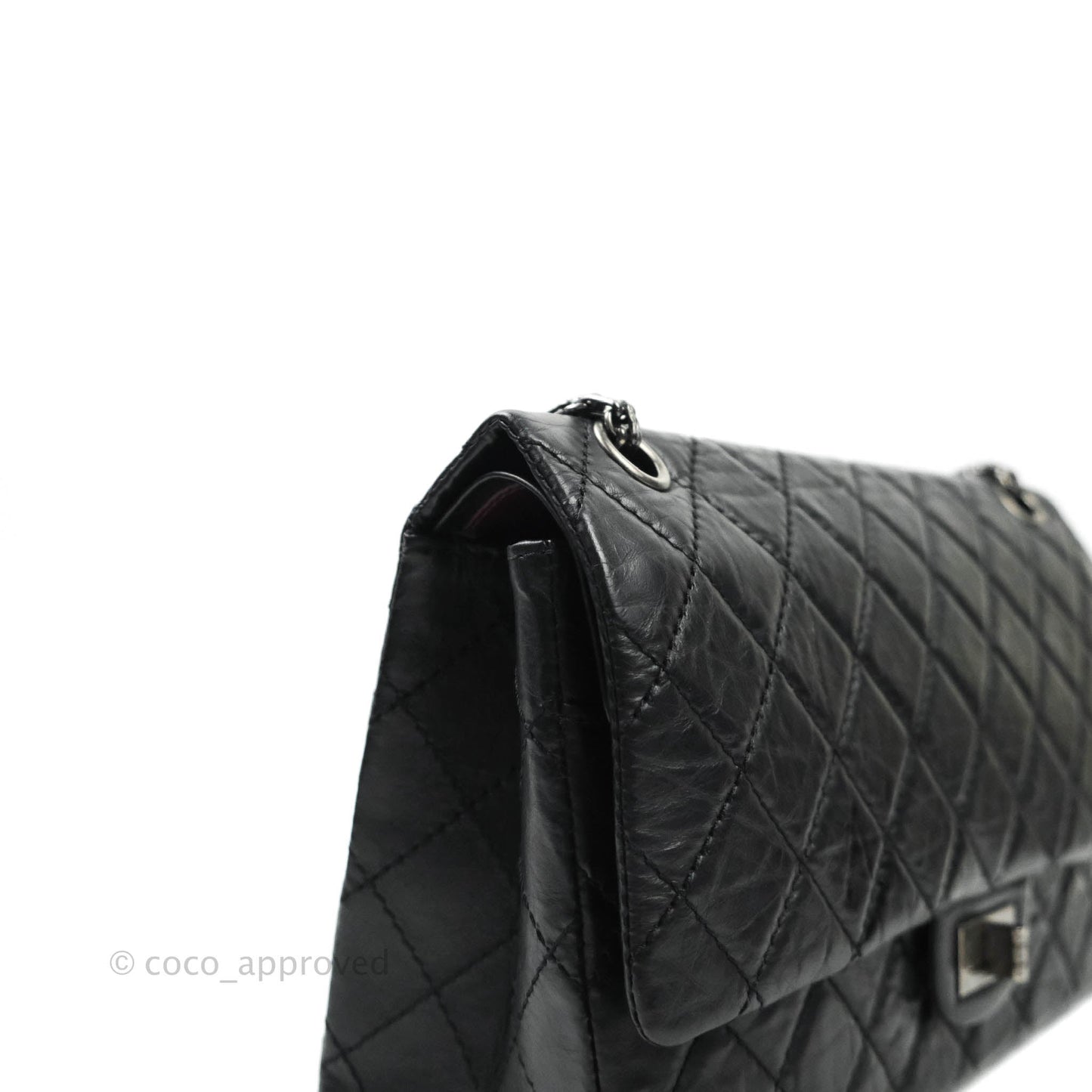 Chanel Reissue Quilted Aged Calfskin Black Ruthenium Hardware 226