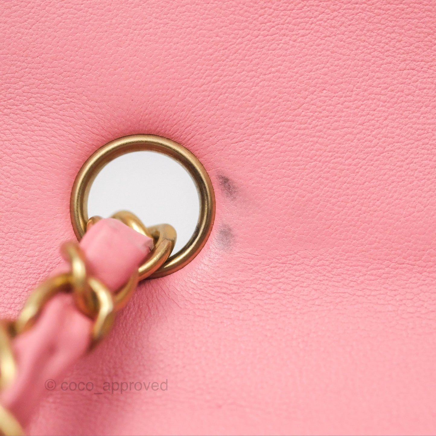 Chanel Quilted Mini Rectangular Pink Lambskin Gold Hardware