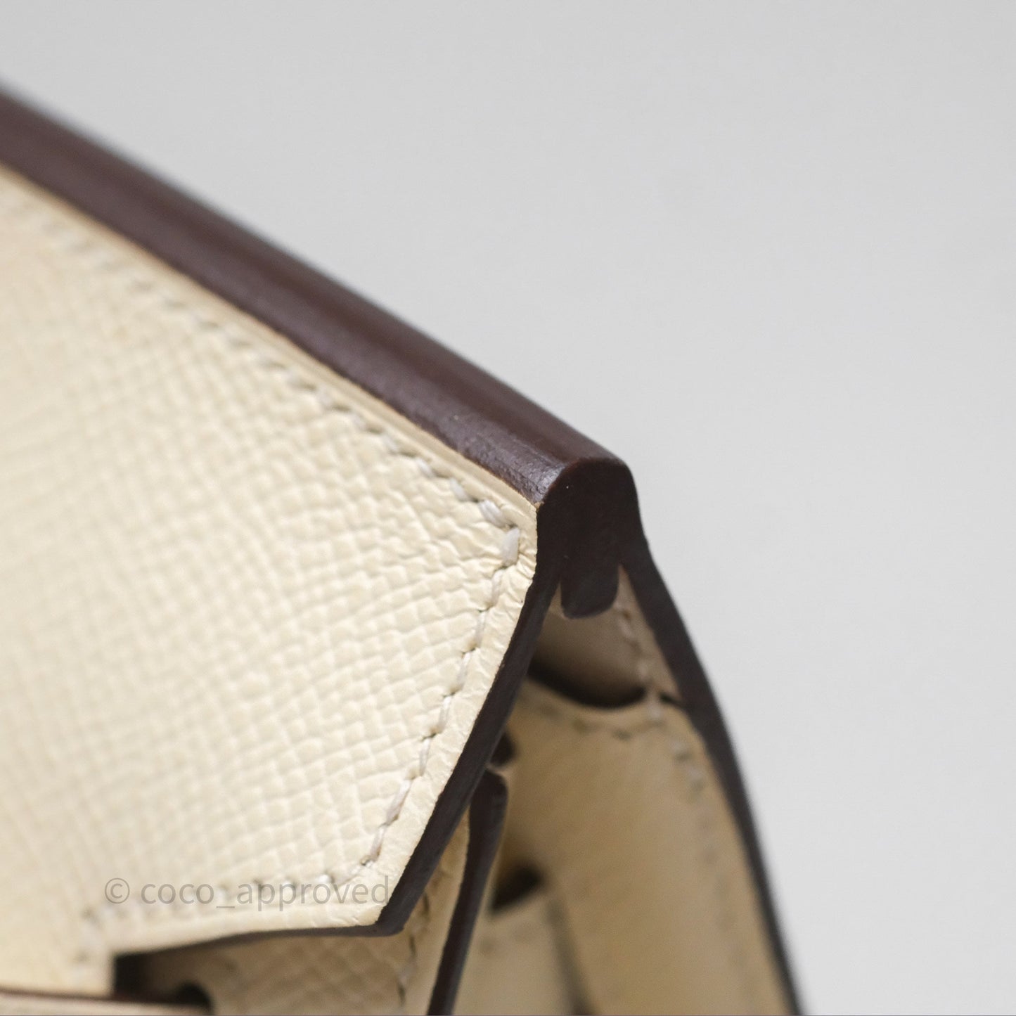 Hermès Birkin 25 Sellier Nata I2 Epsom Gold Hardware