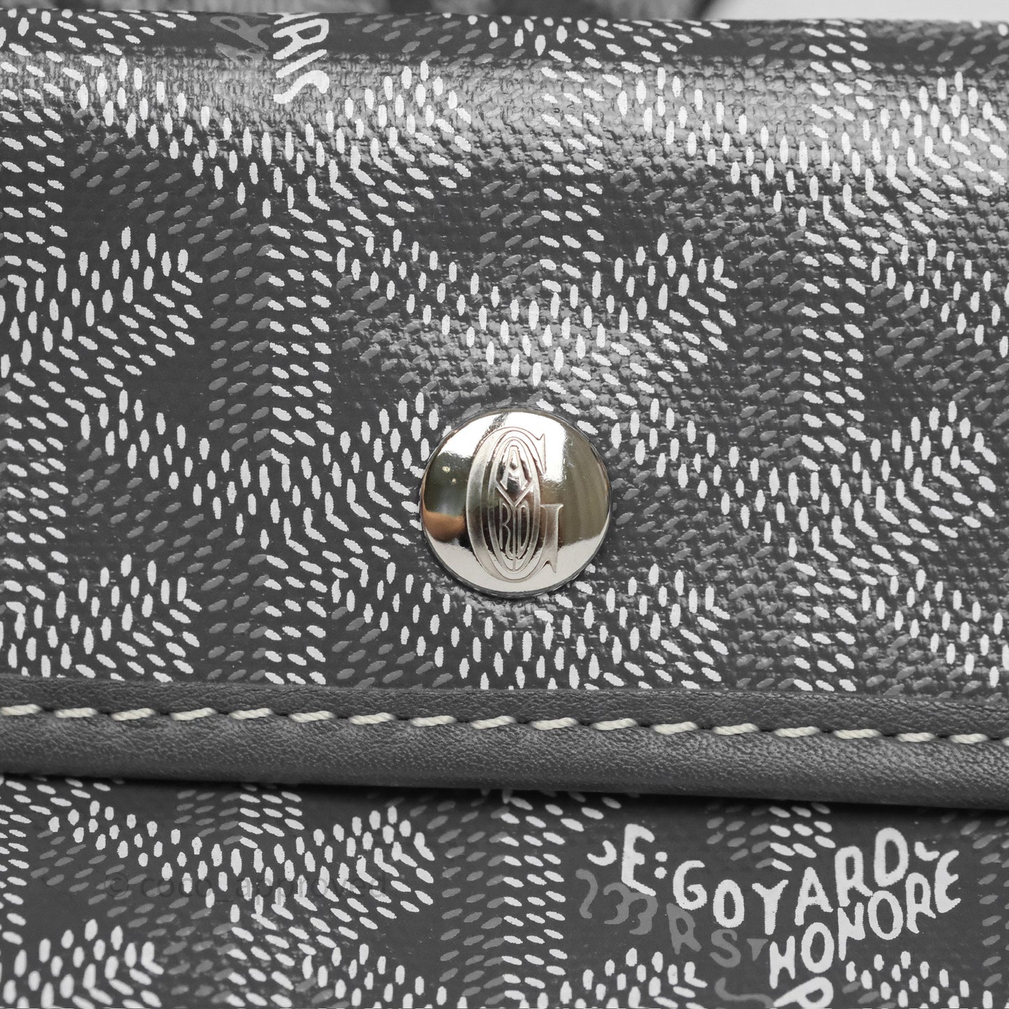 Goyard Anjou Mini Bag Goyardine Canvas Grey