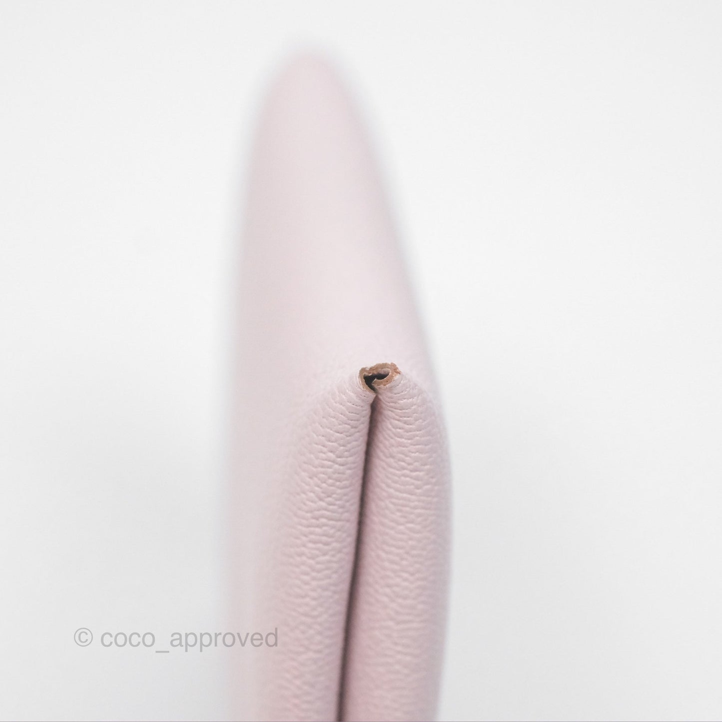 Hermès Calvi Card Holder Mauve Pale Chevre Mysore