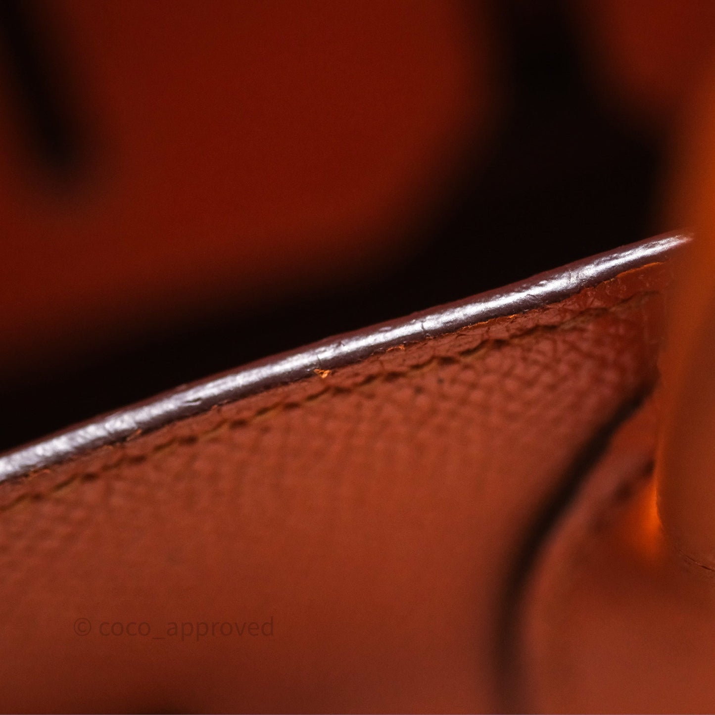 Hermès Birkin 30 Retourne Orange Epsom Palladium Hardware