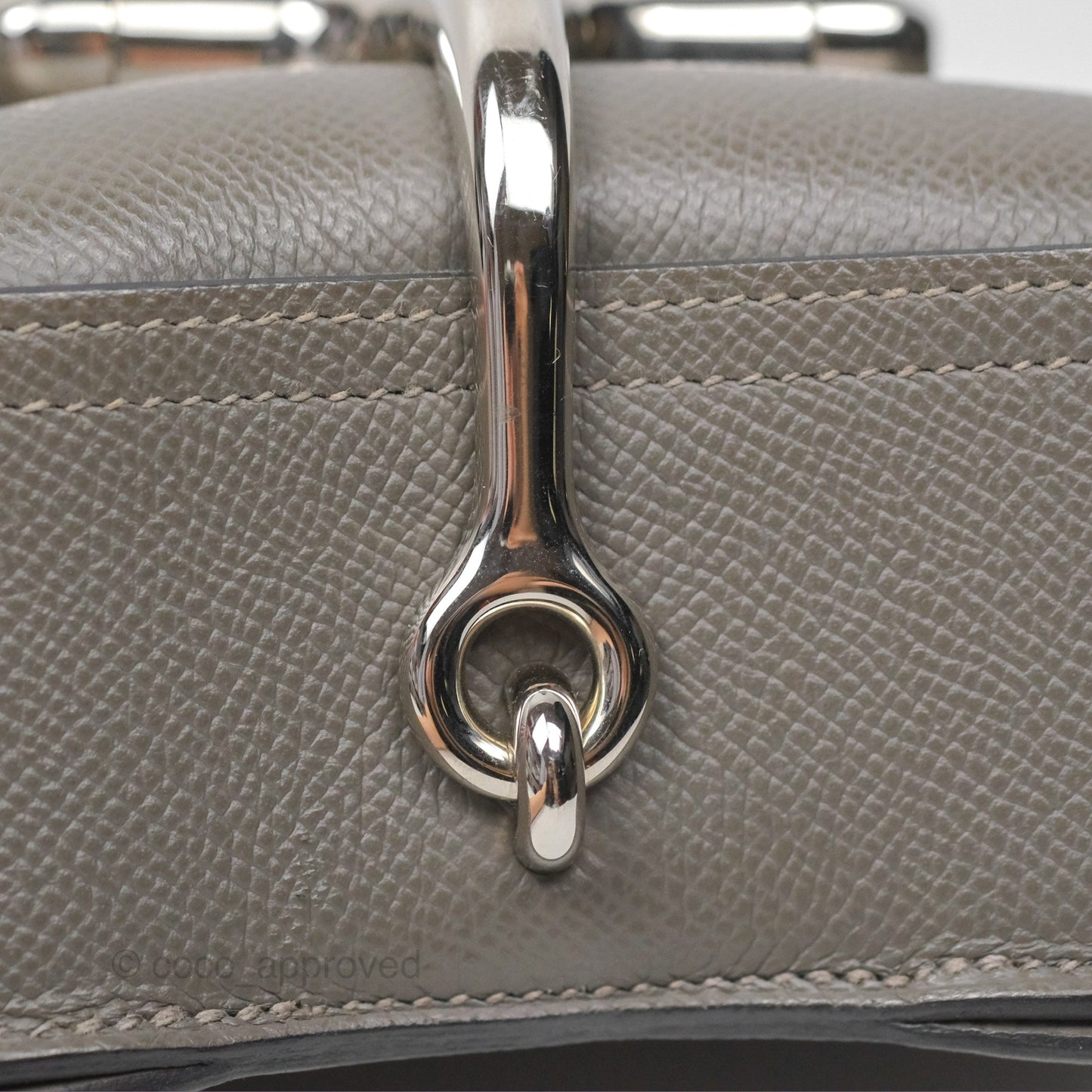 Hermès Della Cavalleria Mini Bag Gris Meyer 0L Epsom Palladium Hardware