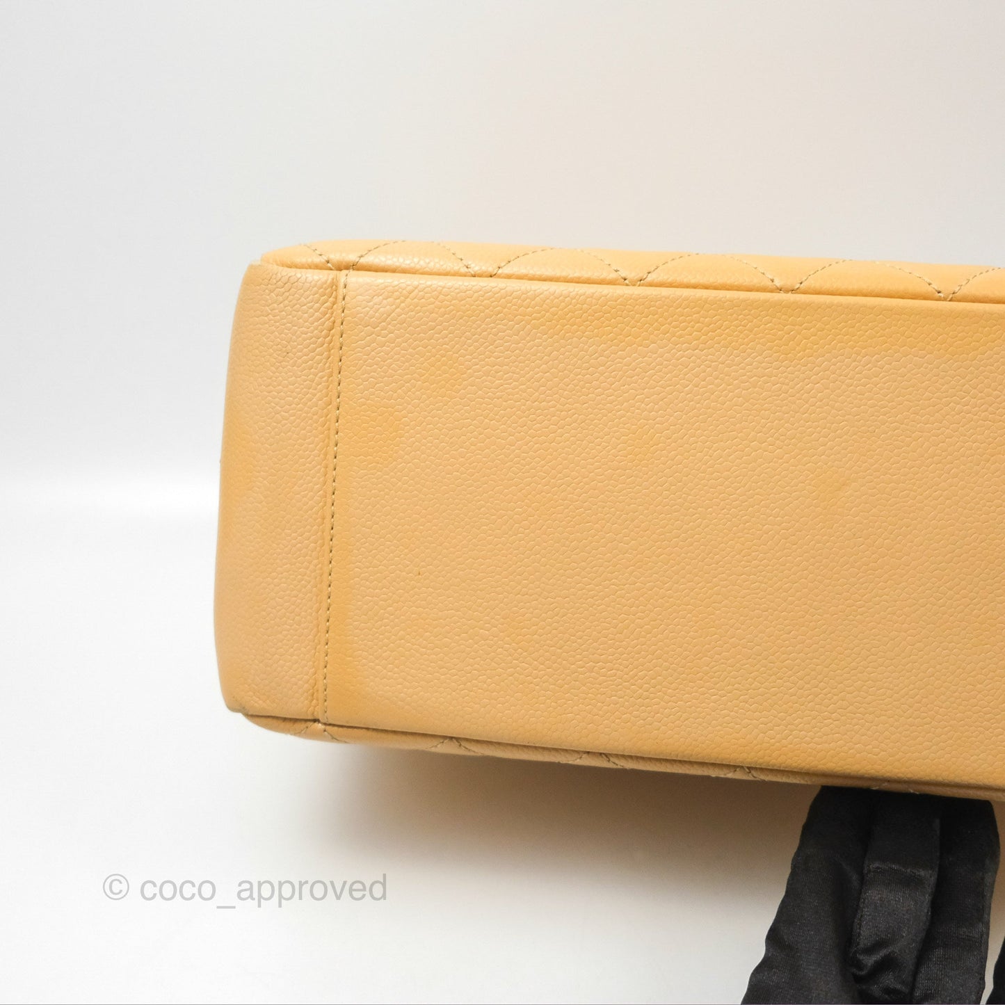 Chanel GST Beige Caviar Gold Hardware