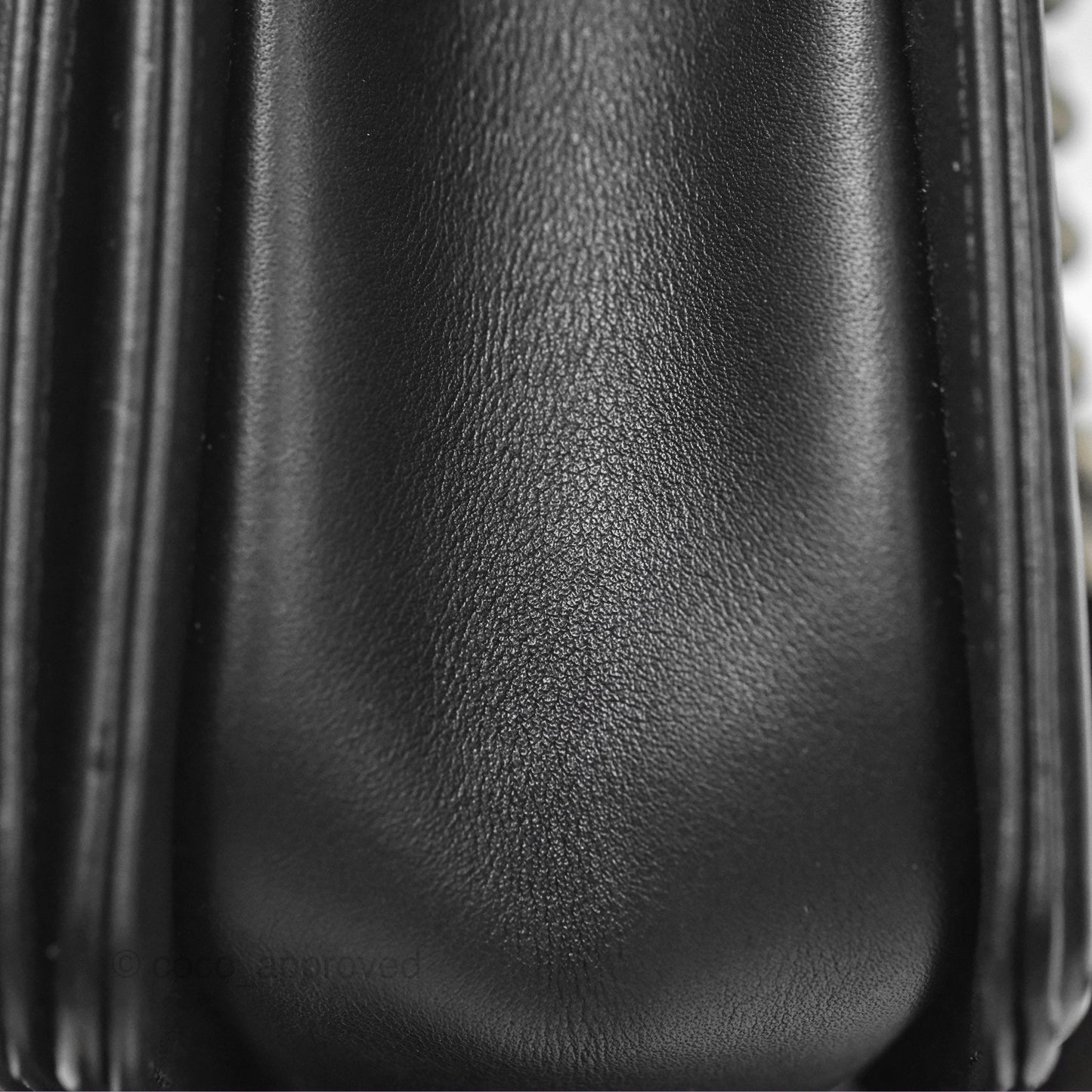 Chanel Small Boy Quilted Black Calfskin Ruthenium Hardware