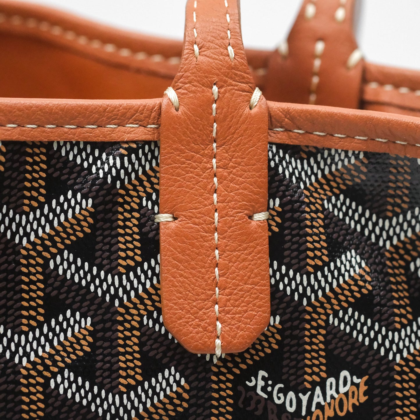 Goyard Anjou Mini Bag Goyardine Canvas Black/ Tan