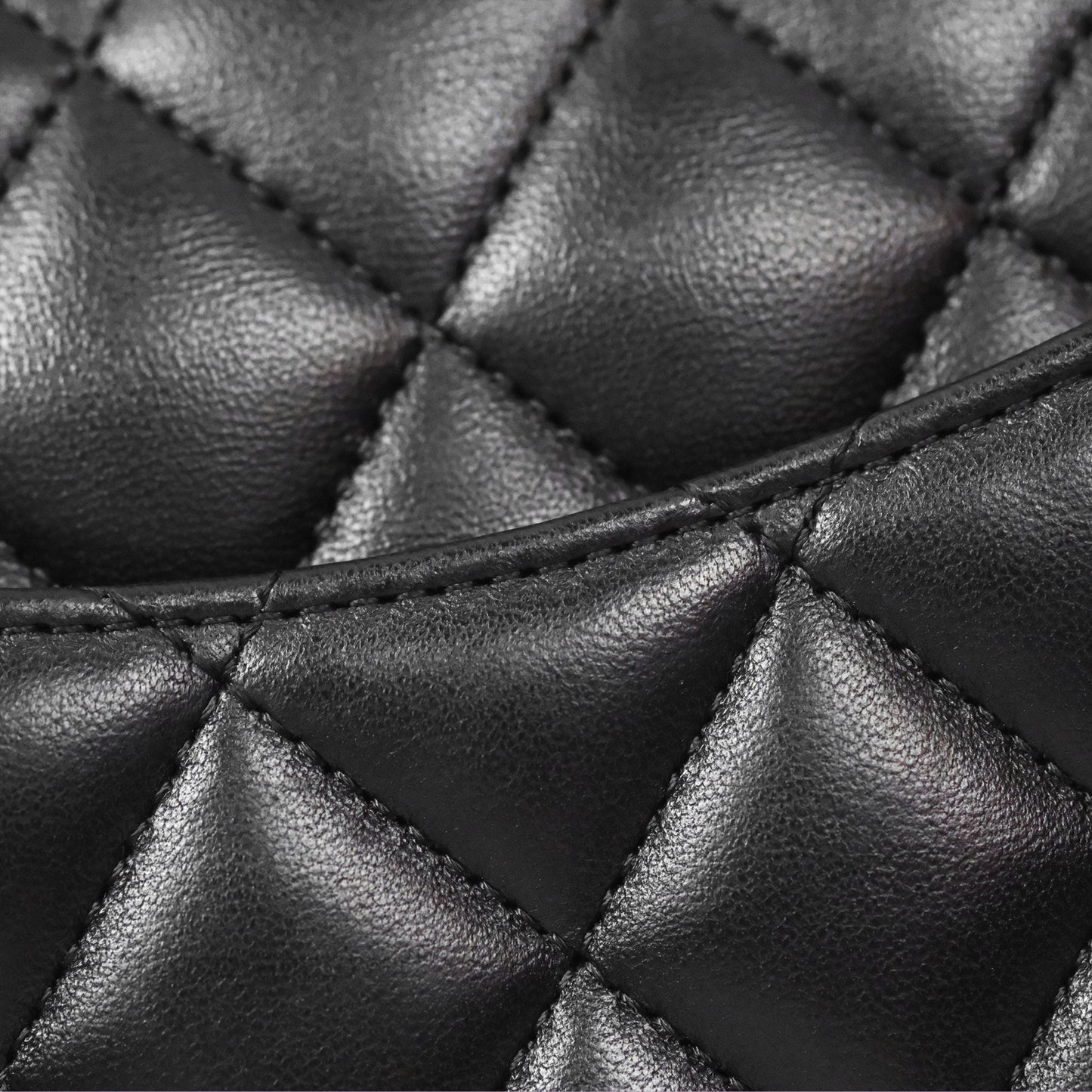 Chanel Small Classic Quilted Flap Black Lambskin Gold Hardware