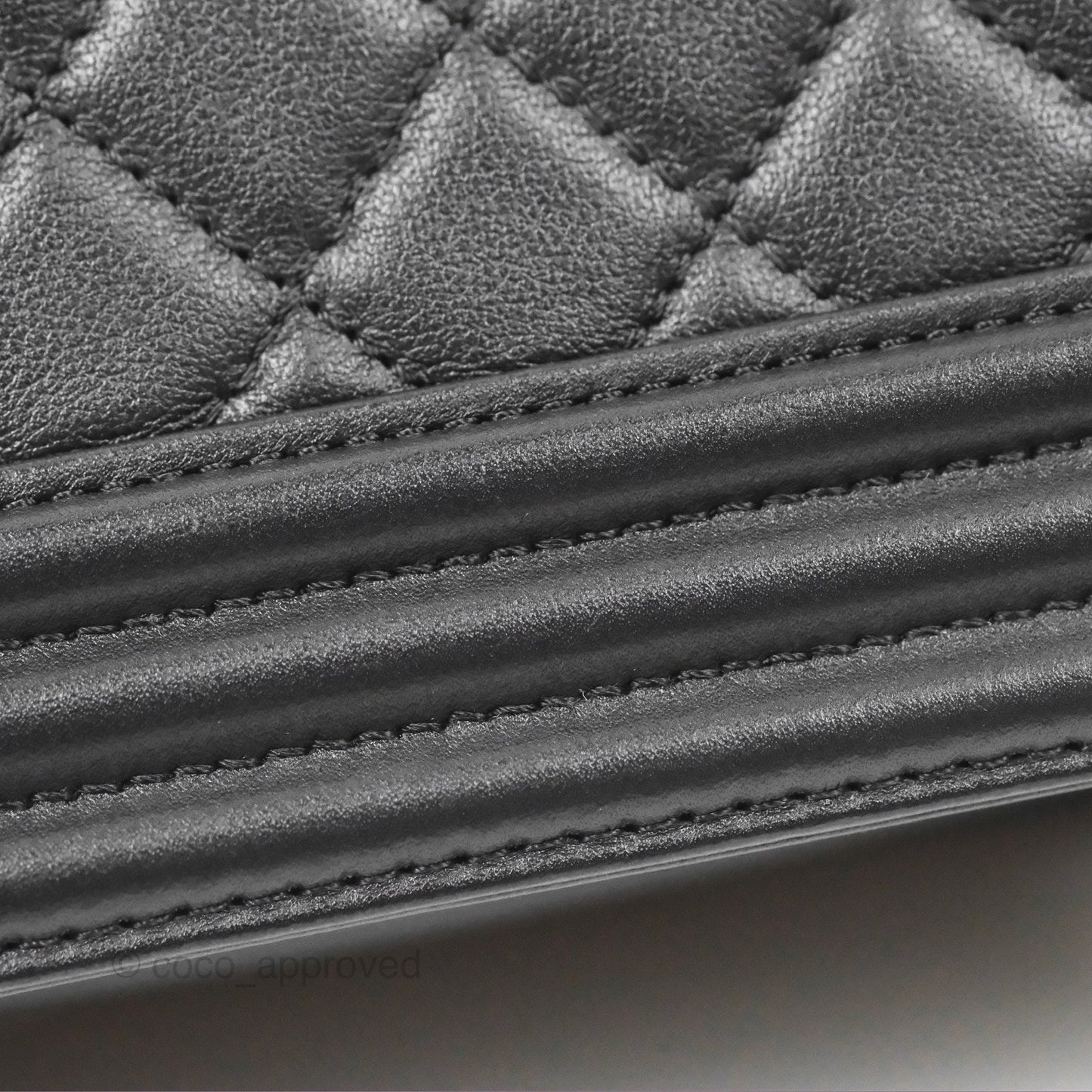 Chanel Small Boy Black Calfskin Ruthenium Hardware