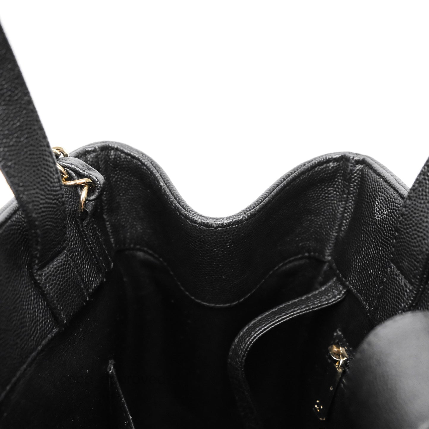 Chanel Small Business Affinity Shopping Bag Black Caviar Gold Hardware