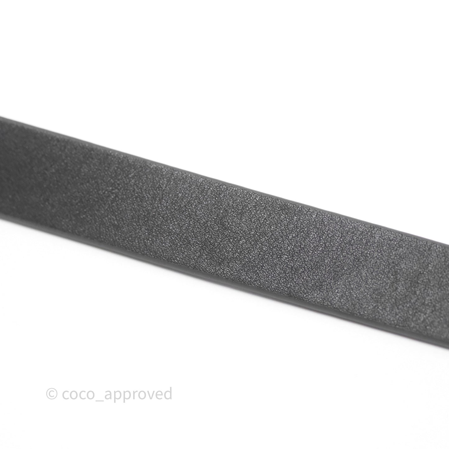 Chanel Crystal CC Belt Black Silver Hardware Size 75 20S