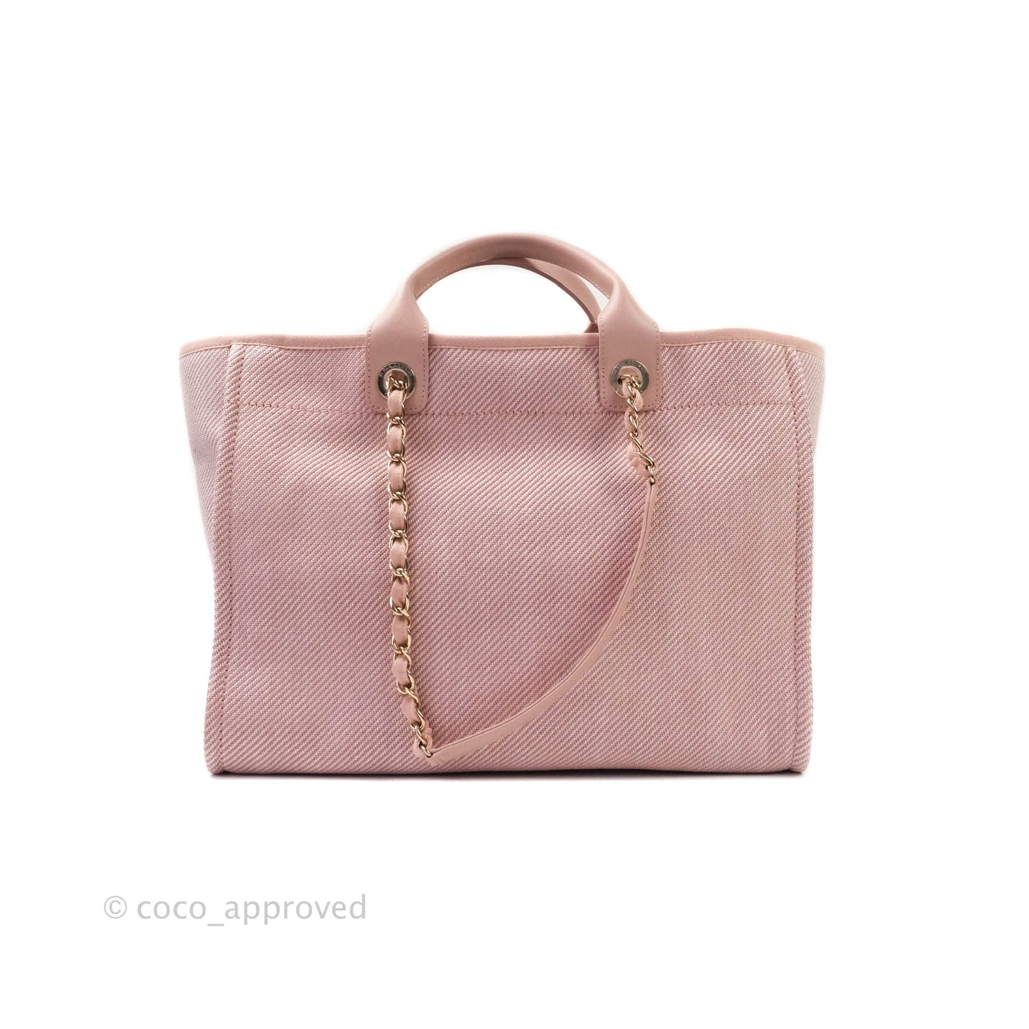 Chanel Large Deauville Pink Canvas 20A