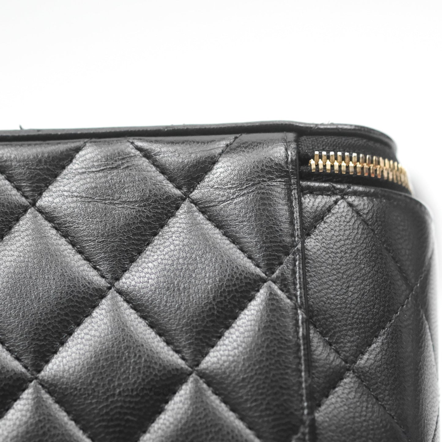 Chanel Vanity With Chain Black Goatskin Mixed Hardware