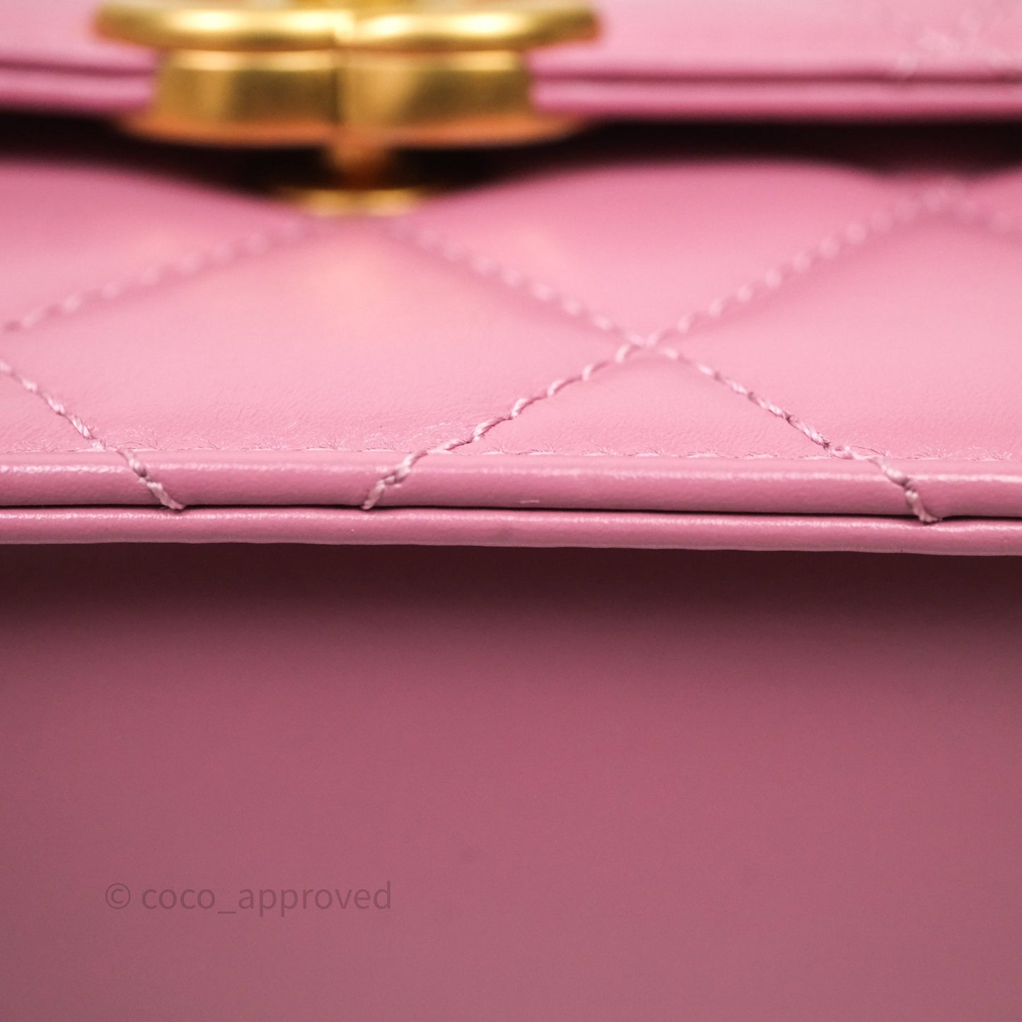 Chanel Quilted Mini Perfect Fit Adjustable Pink Calfskin Gold Hardware