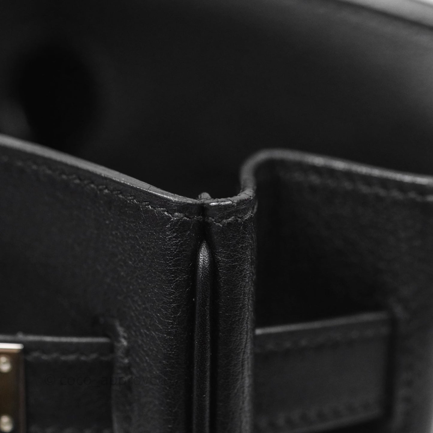 Hermès Birkin 30 Noir 89 Evergrain Palladium Hardware
