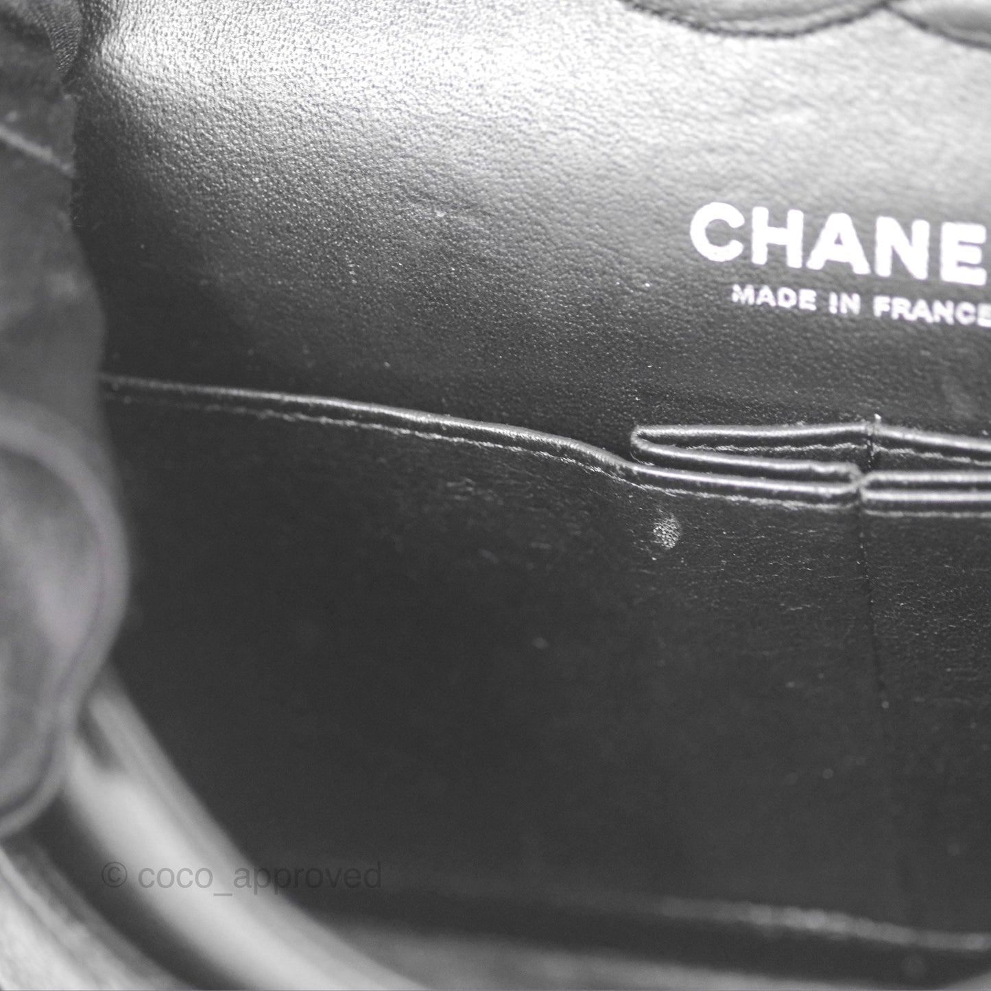 Chanel Classic M/L Medium Flap Quilted Black Caviar Silver Hardware