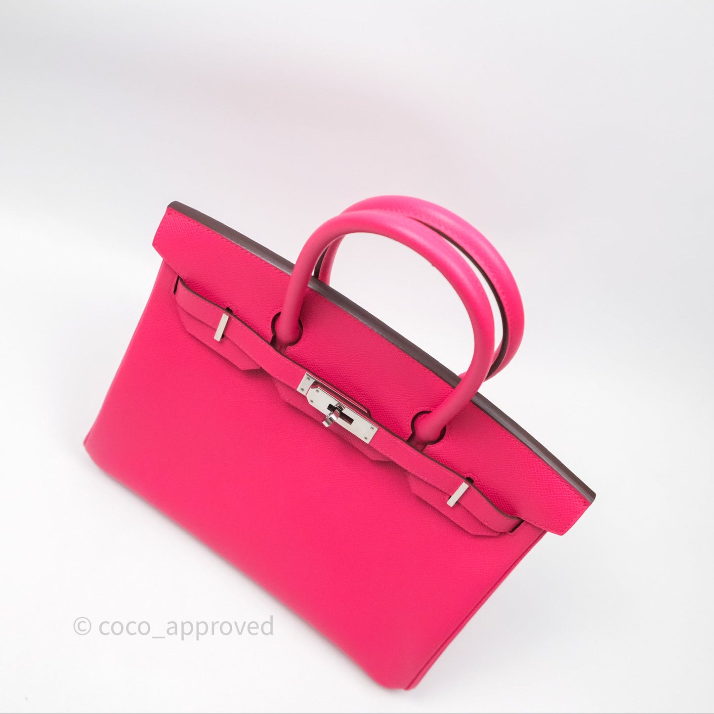 Hermès Birkin 30 Framboise 90 Epsom Palladium Hardware