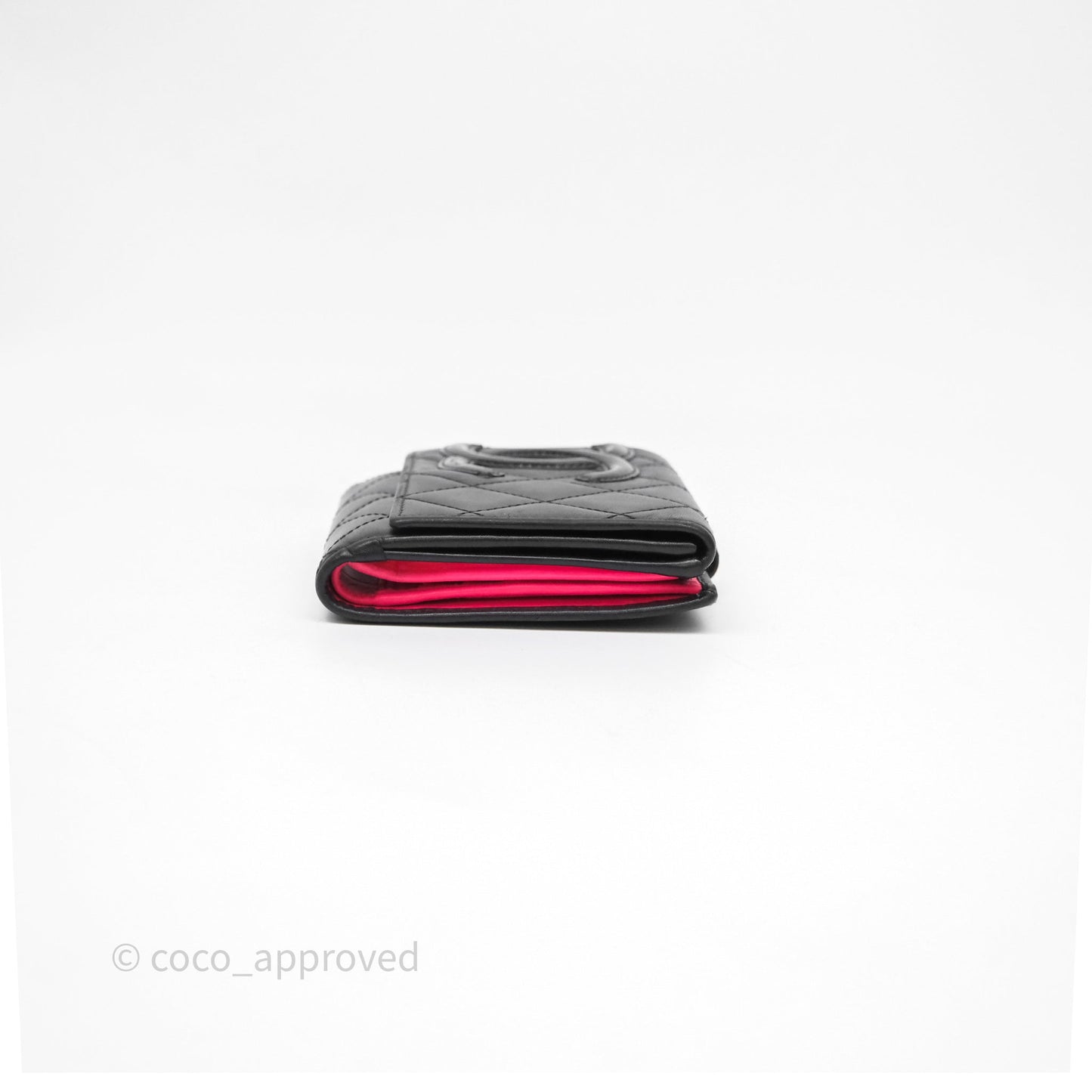 Chanel Quilted Cambon Short Wallet Black