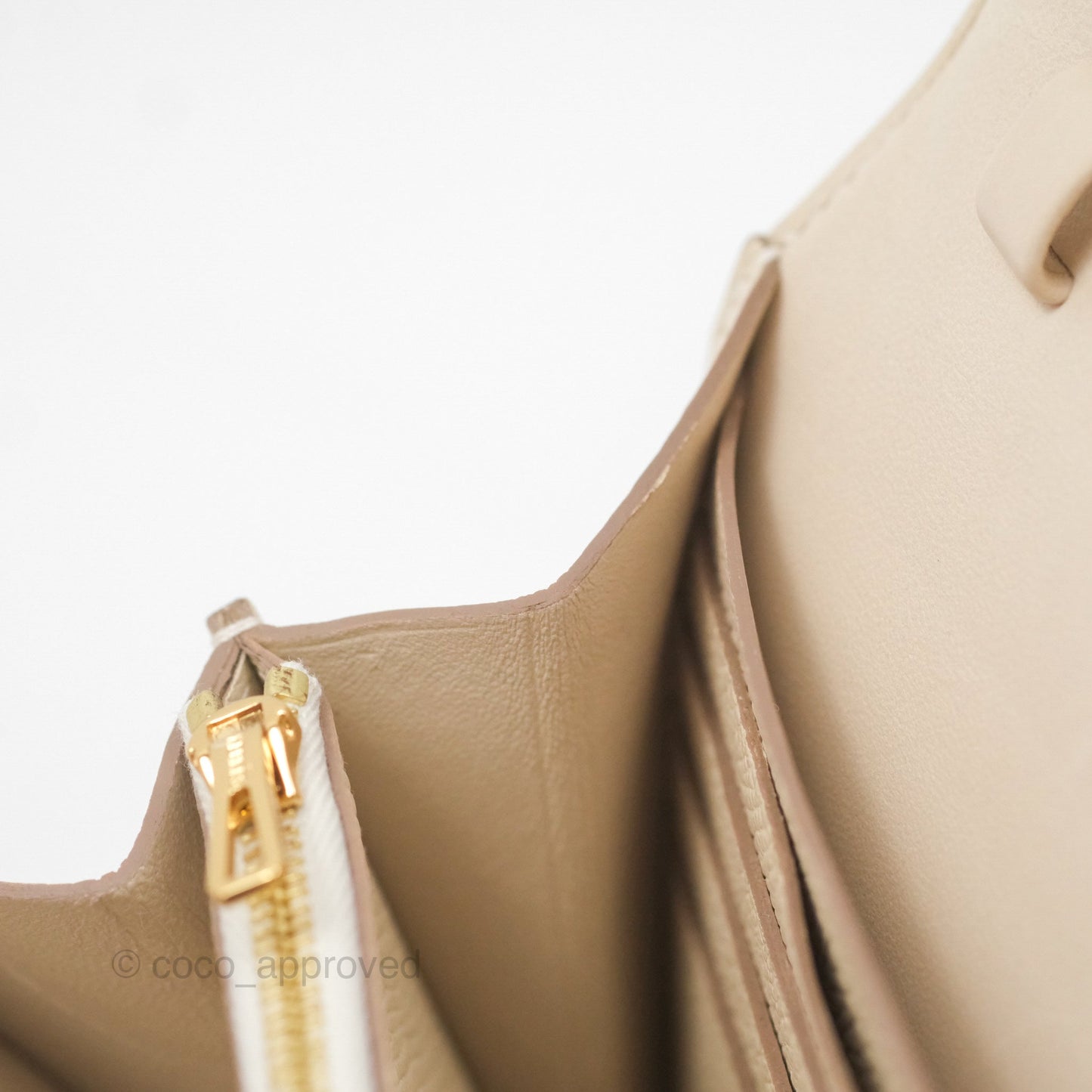 Hermès Constance Long To Go Wallet Craie 10 Epsom Gold Hardware