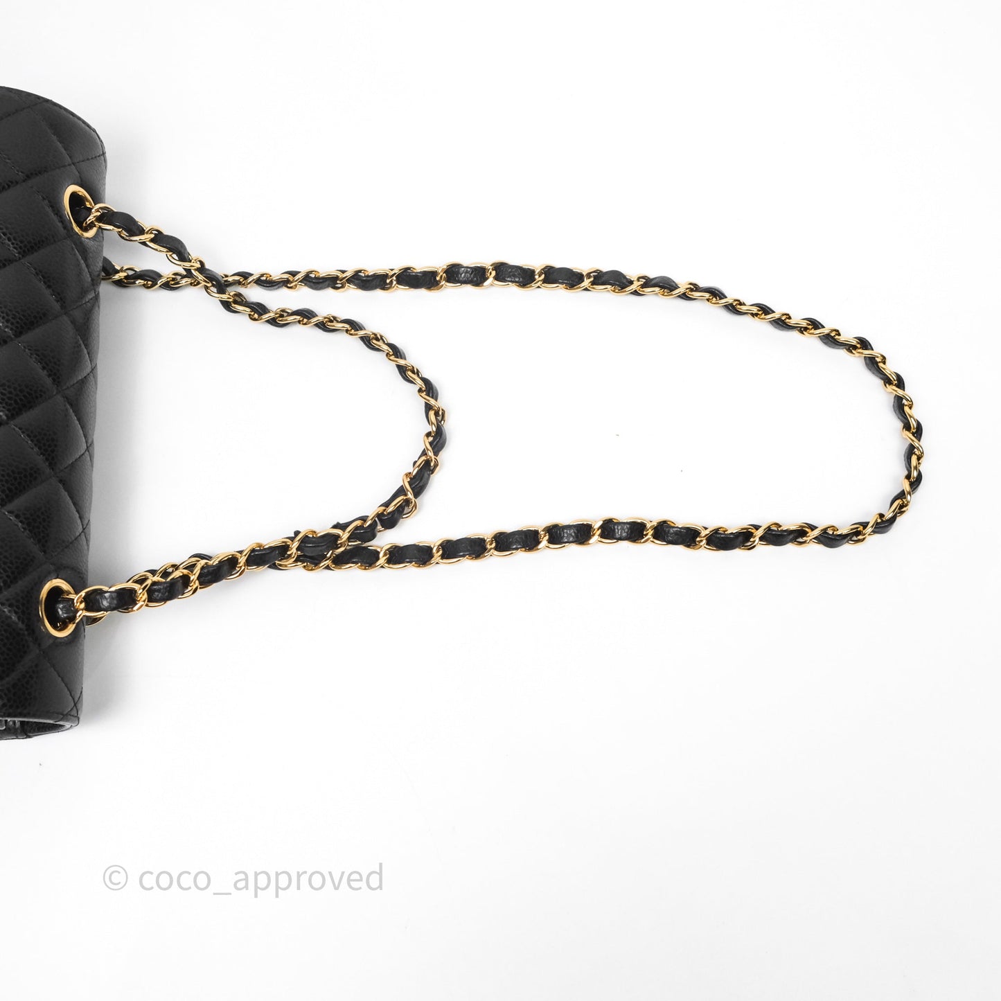 Chanel Small Classic Quilted Flap Black Caviar Gold Hardware