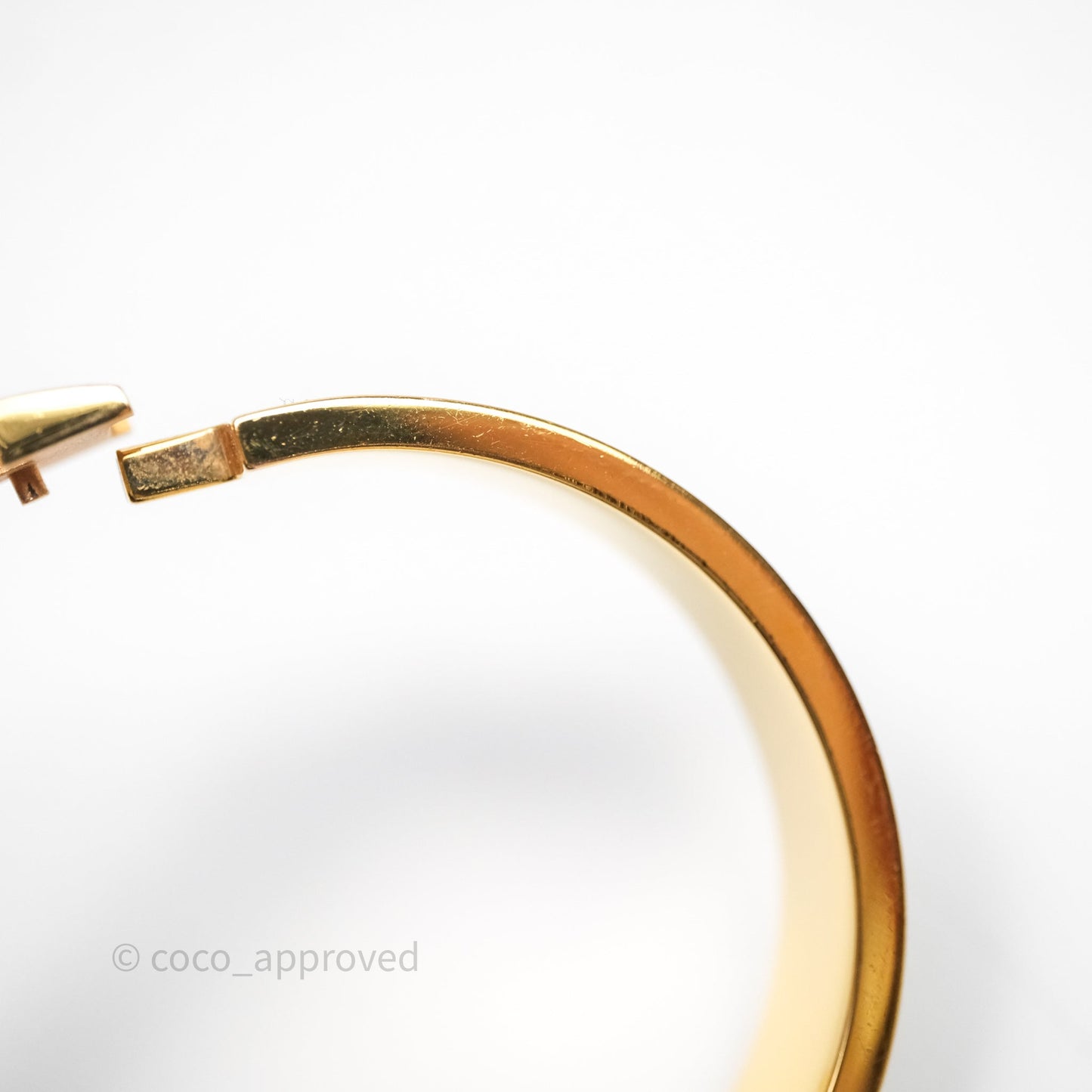 Hermès Clic H Bracelet White Gold Hardware PM