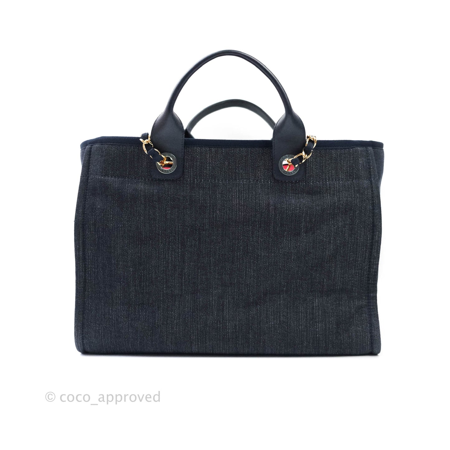 Chanel Canvas Large Deauville Tote Denim