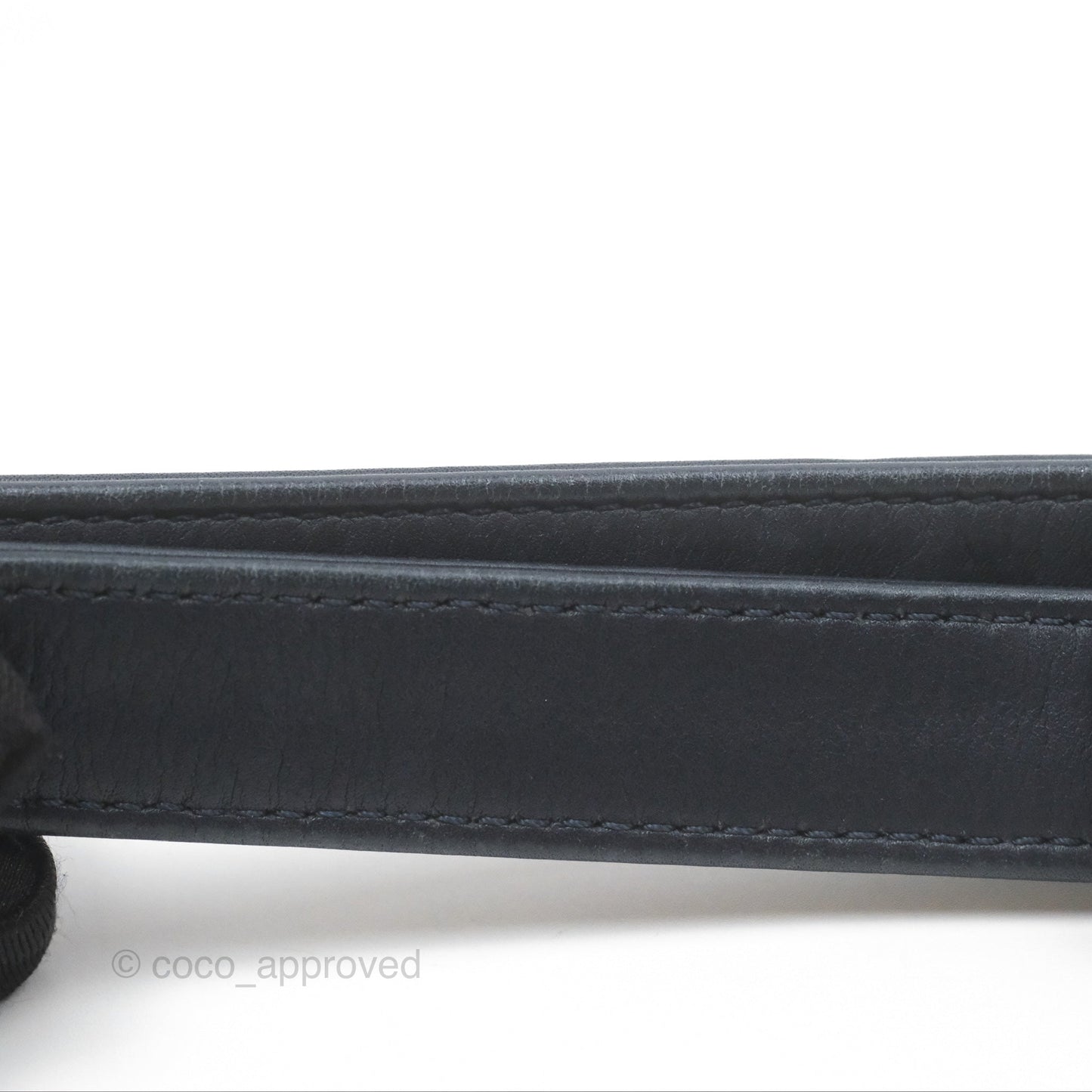 Chanel Small Chevron Boy Navy Calfskin Silver Hardware