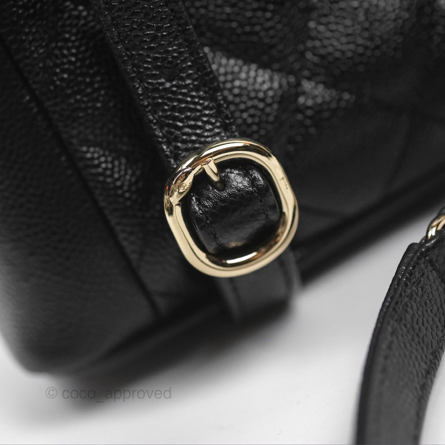 Chanel Duma Backpack Small Black Caviar Gold Hardware