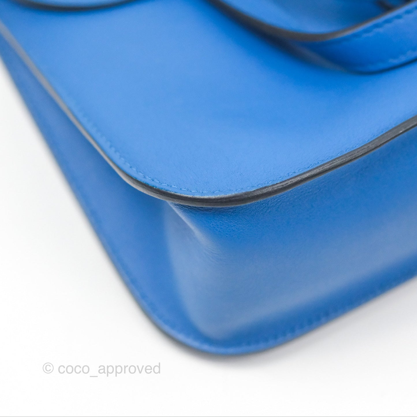 Hermès Halzan 22 Mini Bleu Zellige Swift Palladium Hardware