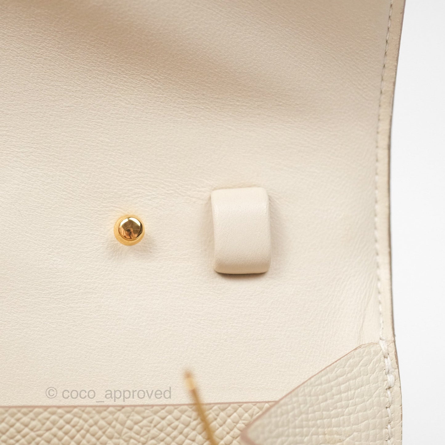 Hermès Constance Long To Go Wallet Craie 10 Epsom Gold Hardware