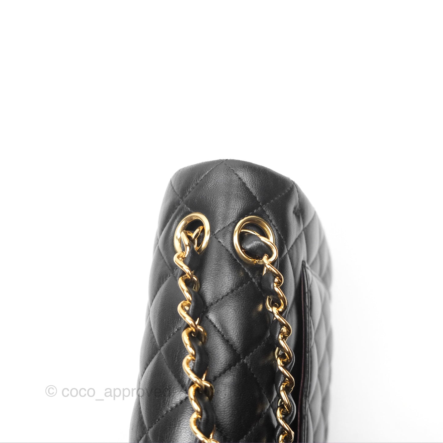 Chanel Small Classic Quilted Flap Black Lambskin Gold Hardware
