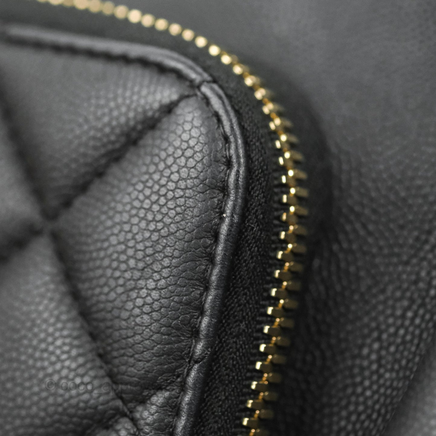 Chanel Quilted Business Affinity Backpack Black Caviar Gold Hardware