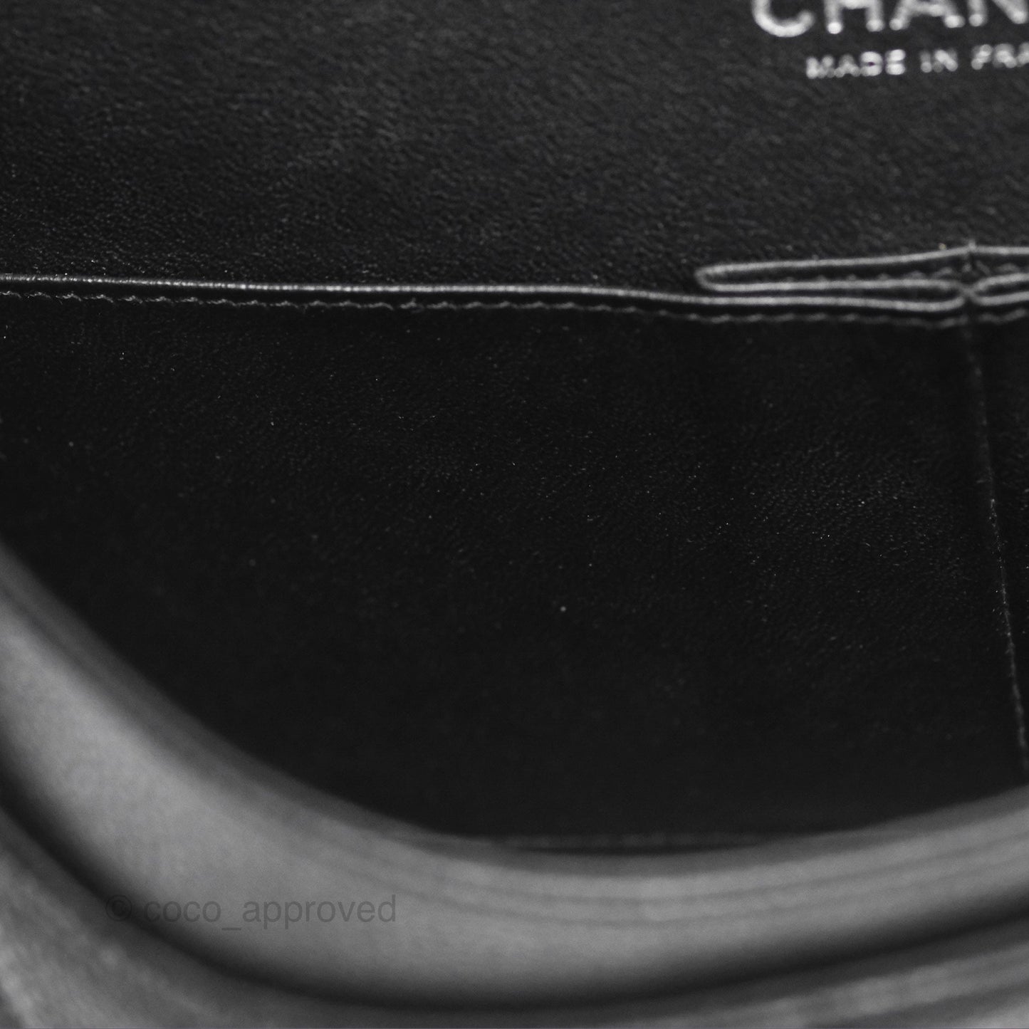 Chanel Classic M/L Medium Flap Quilted Black Caviar Silver Hardware