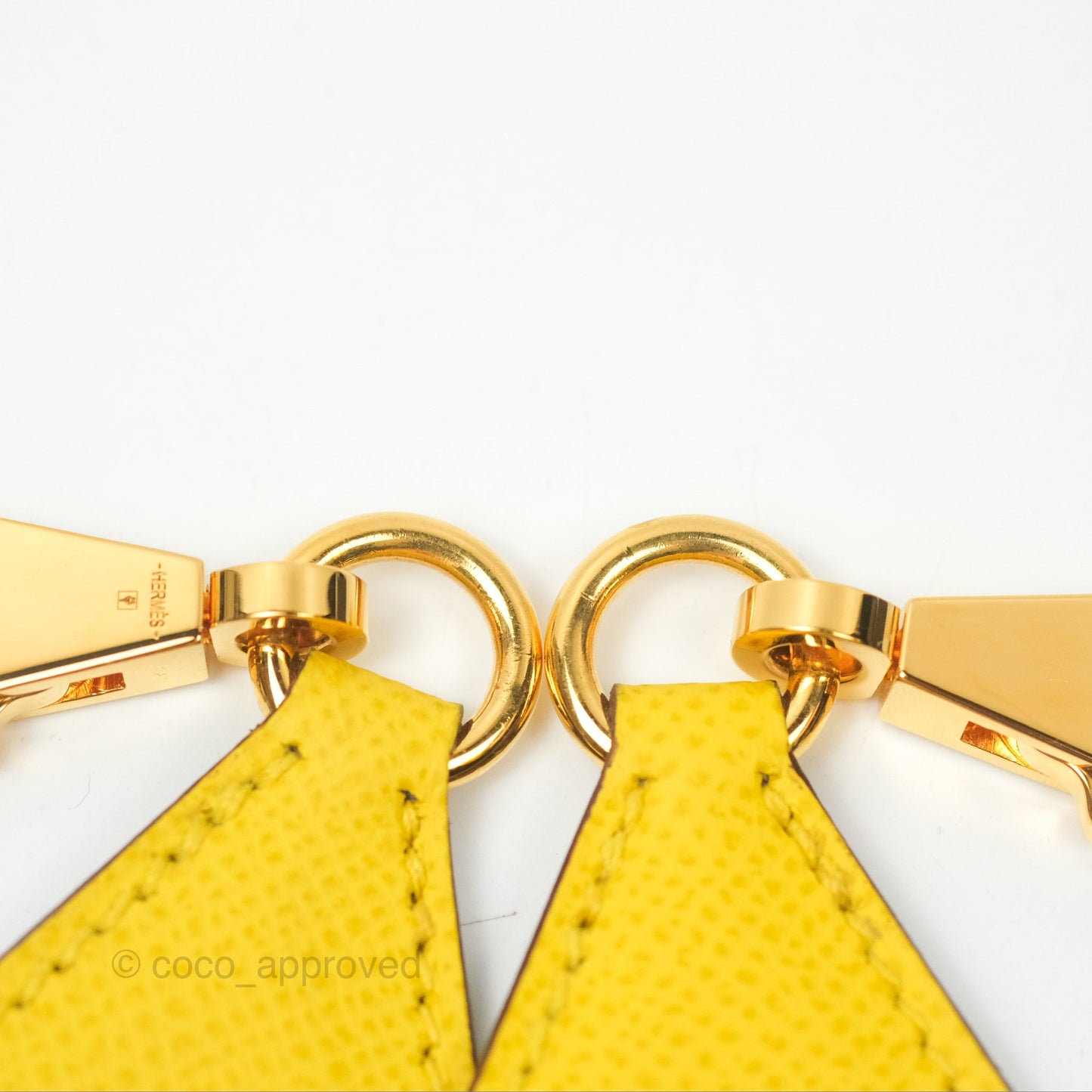 Hermès Tressage Cuir Hexagone Strap 40mm Epsom Gold Hardware