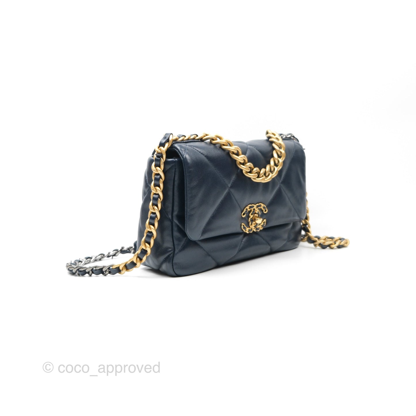Chanel 19 Small Navy Mixed Hardware