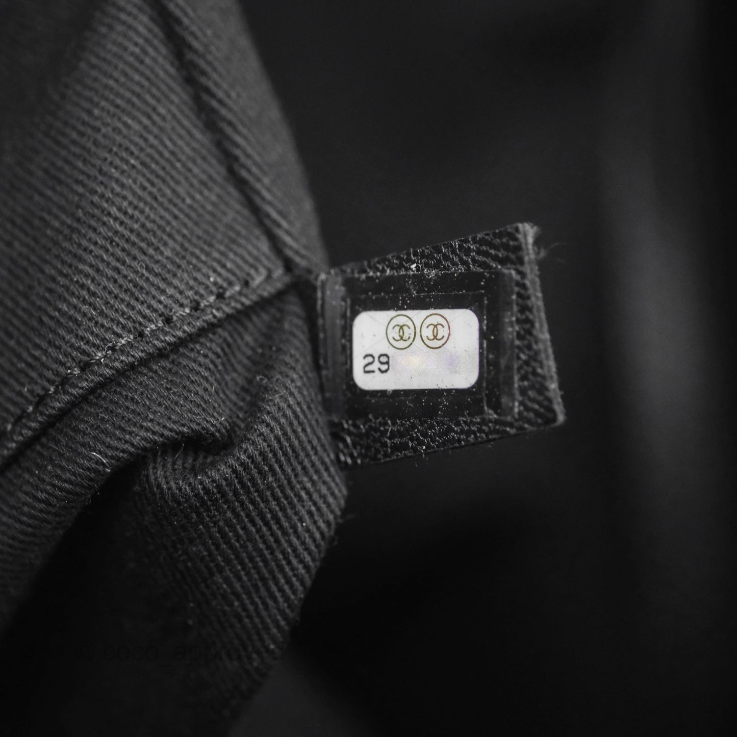 Chanel Medium Deauville Black Canvas Imitation Pearl