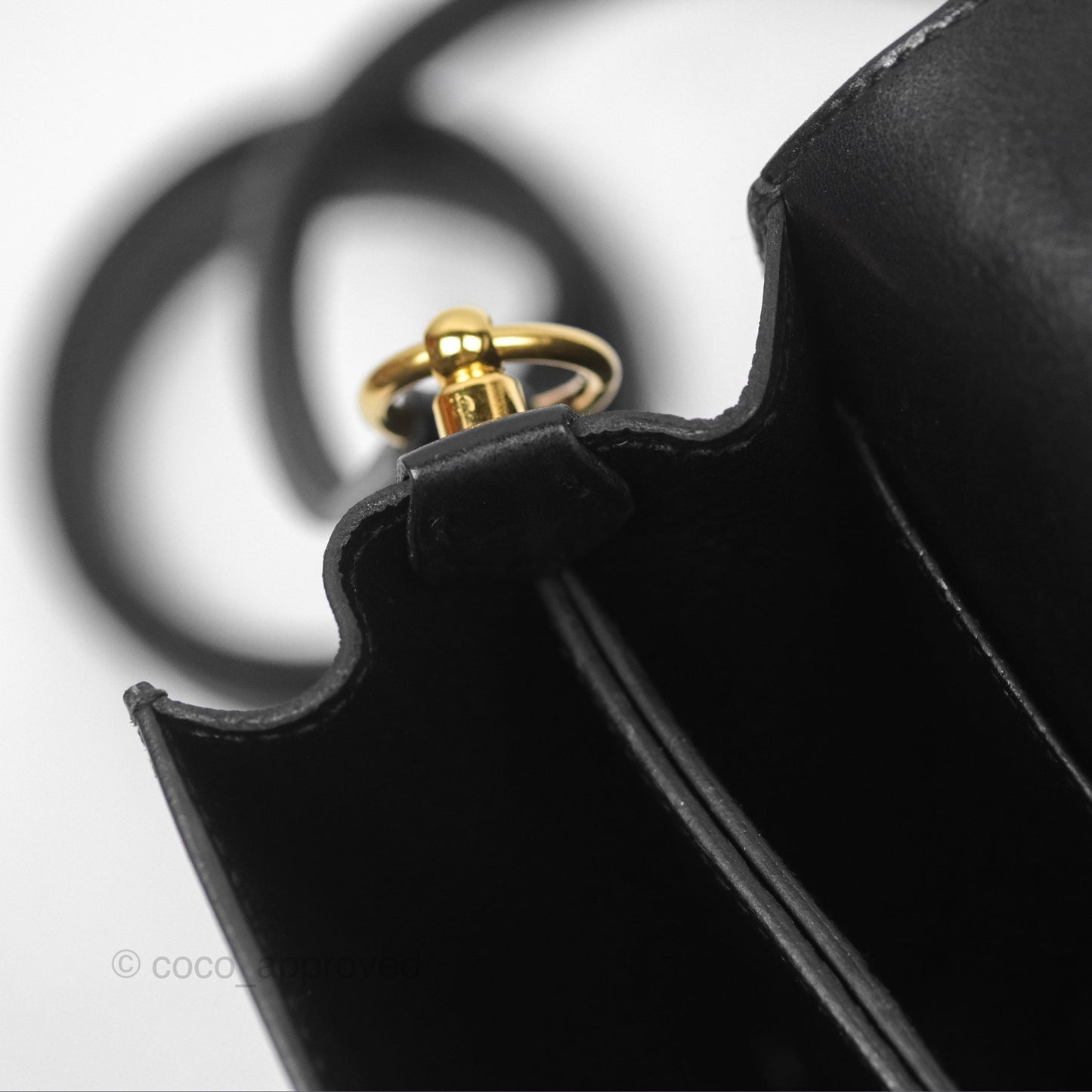 Hermès Roulis Mini 18 Noir 89 Veau Evergrain Gold Hardware