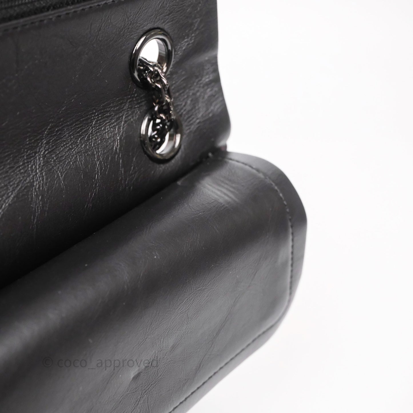 Chanel Reissue 225 Chevron Aged Calfskin So Black