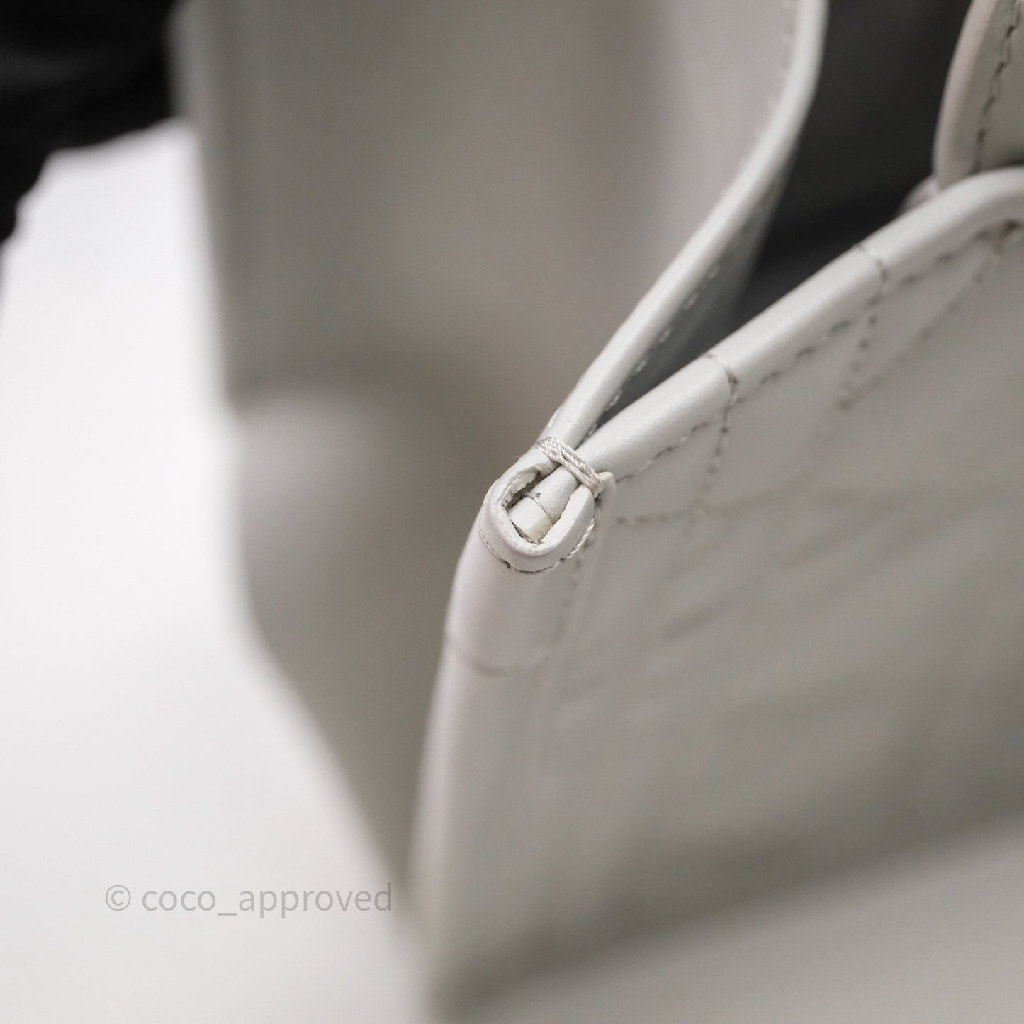 Christian Dior Small Dior Book Tote Cloud Gray Macrocannage Calfskin
