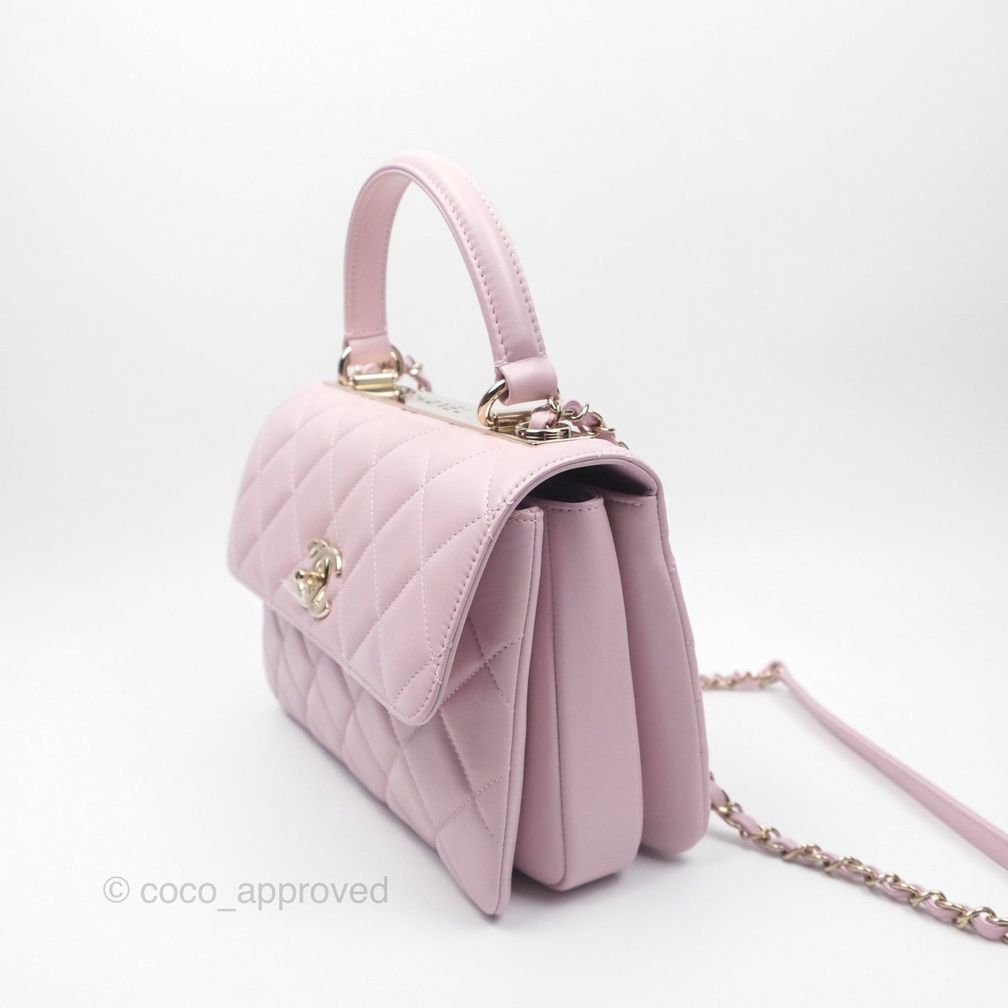 Chanel Small Trendy CC Mauve Pink Lambskin Gold Hardware