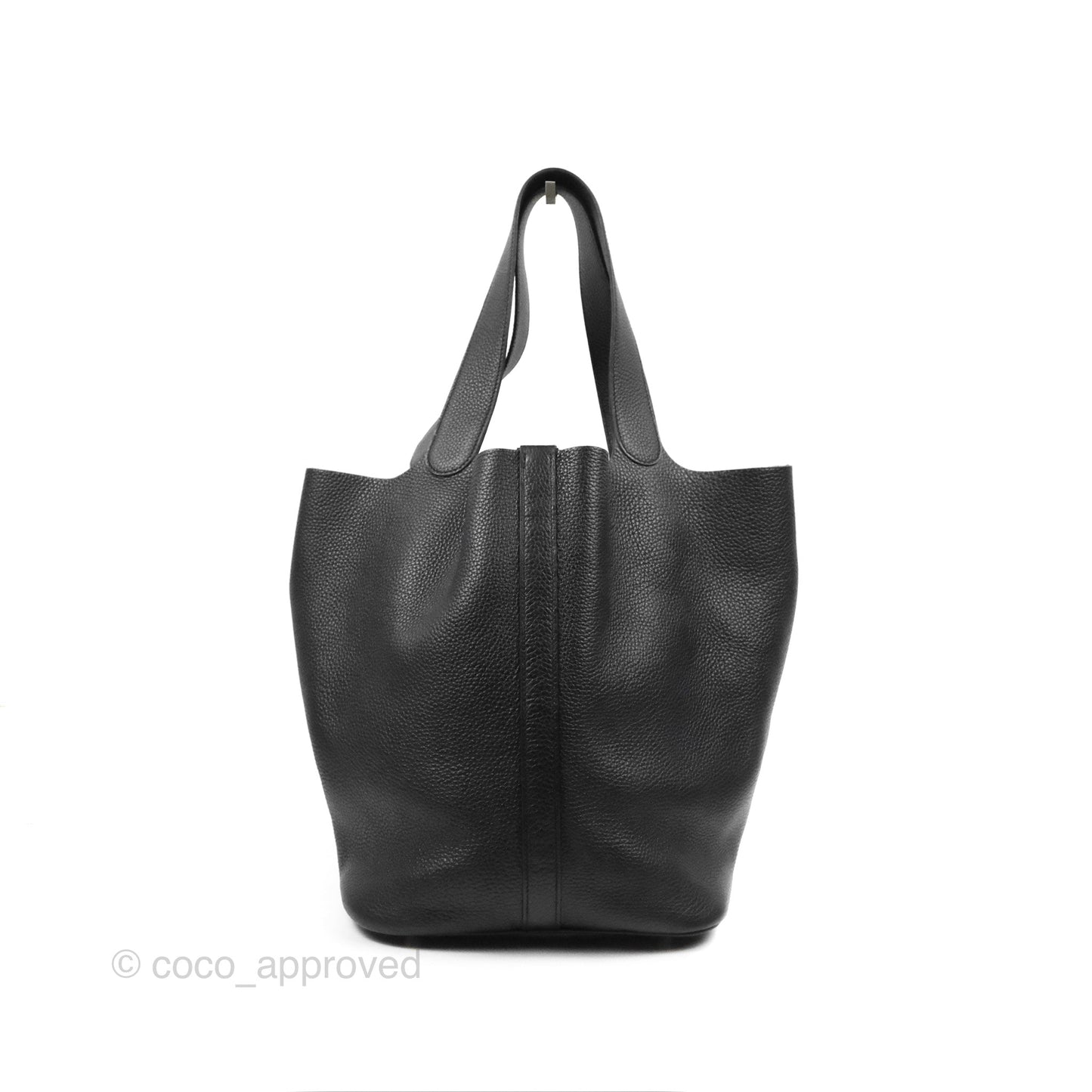 Hermès Picotin TGM 30 Black Clemence Palladium Hardware
