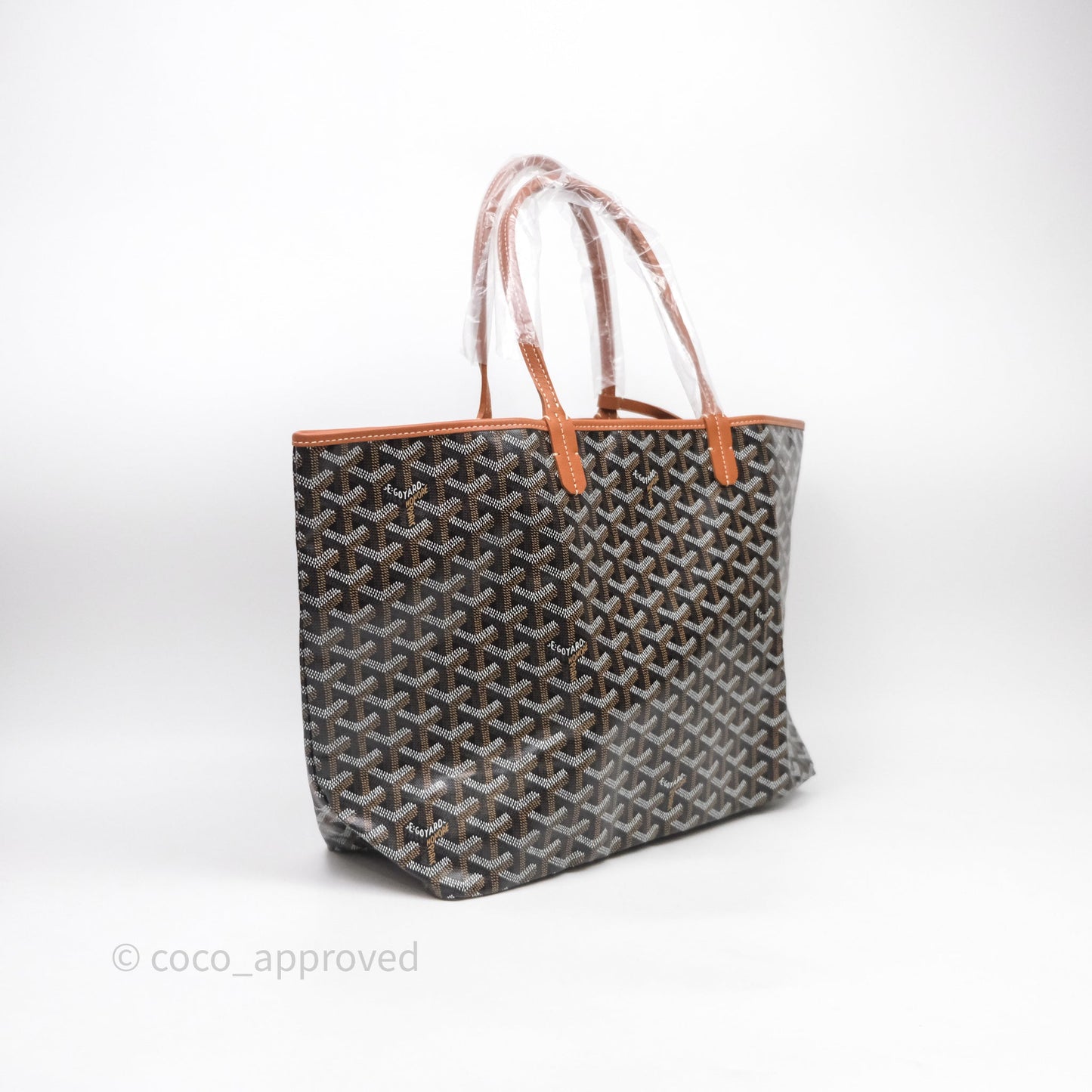 Goyard St Louis Tote PM Tan Black