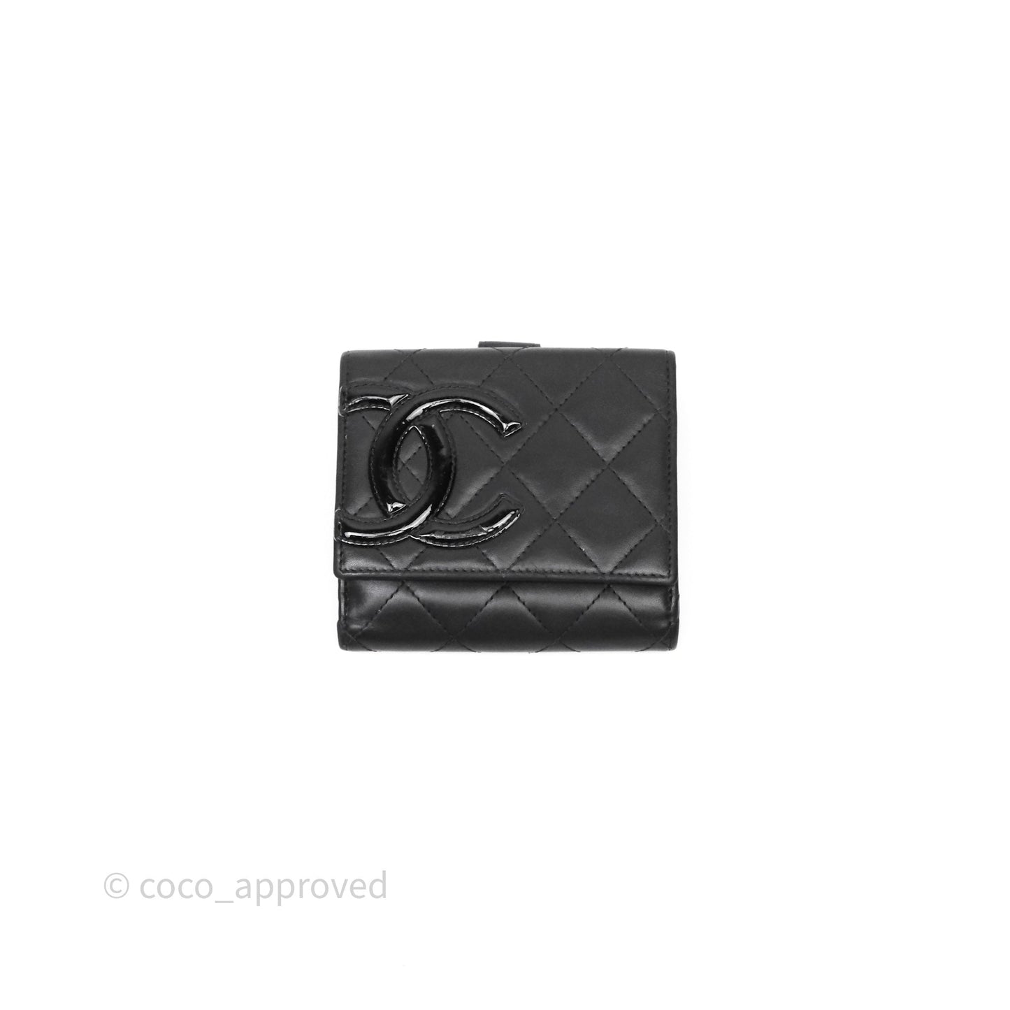 Chanel Quilted Cambon Short Wallet Black
